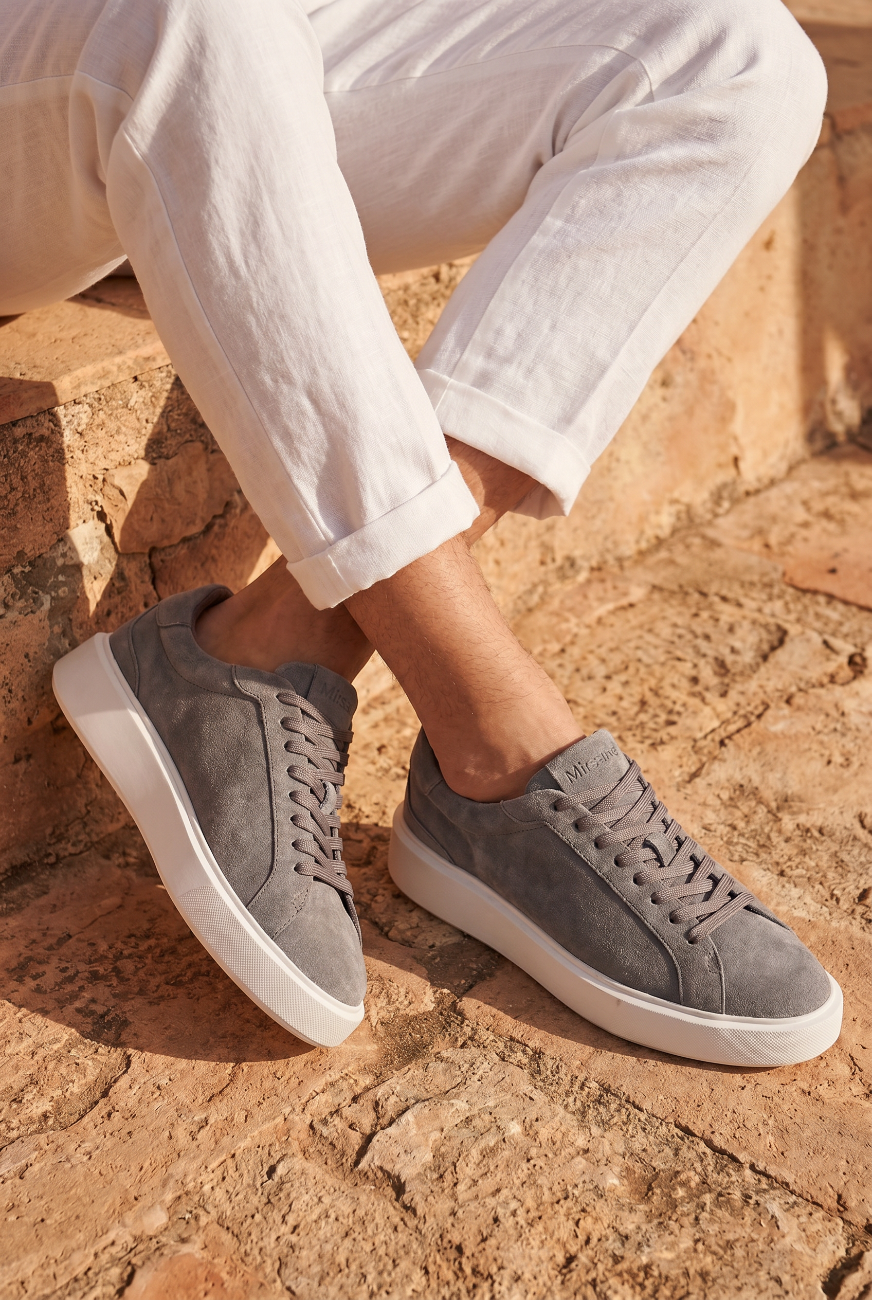 Mirsotrino Suede Trainer Grey