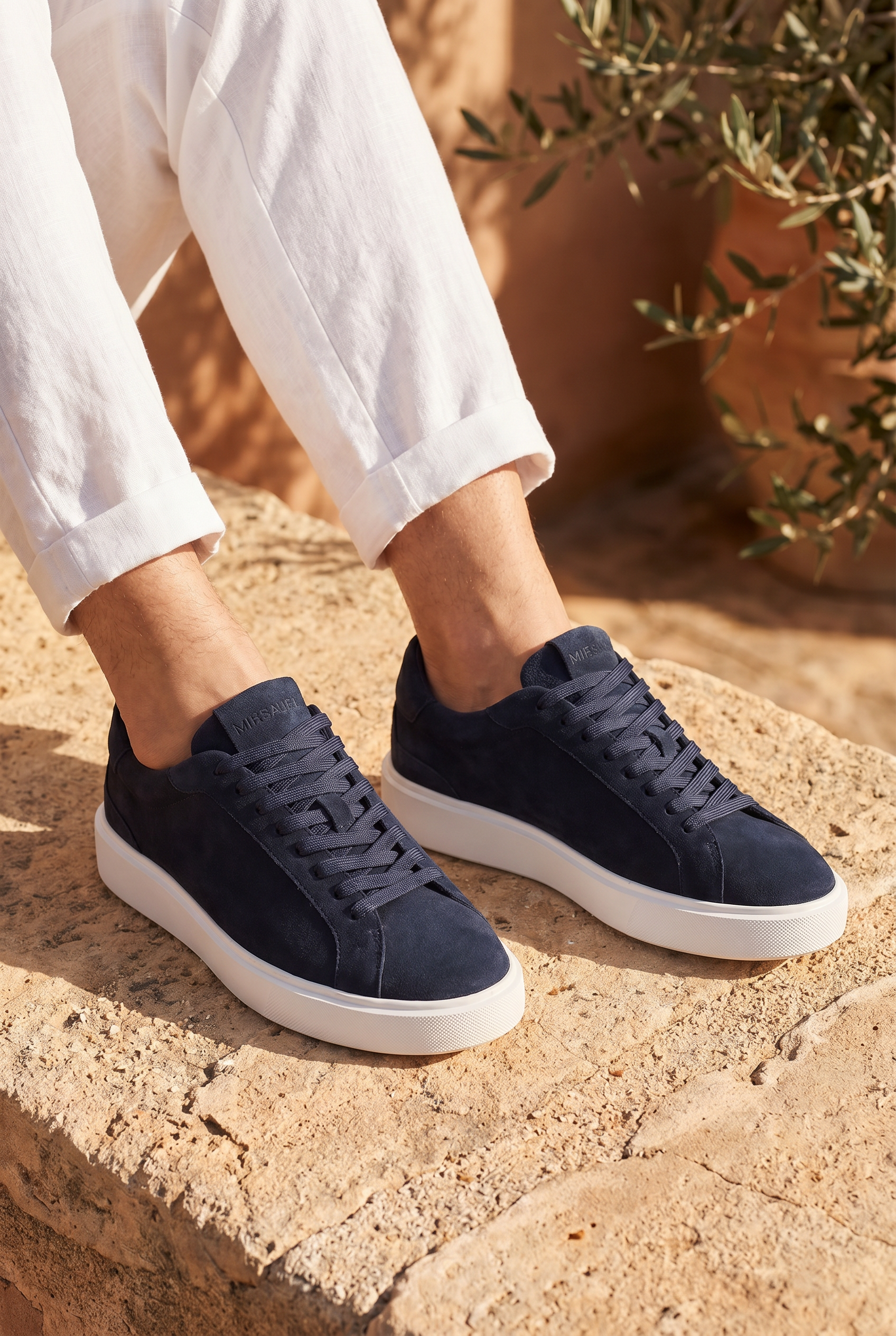 Mirsotrino Suede Trainer Navy