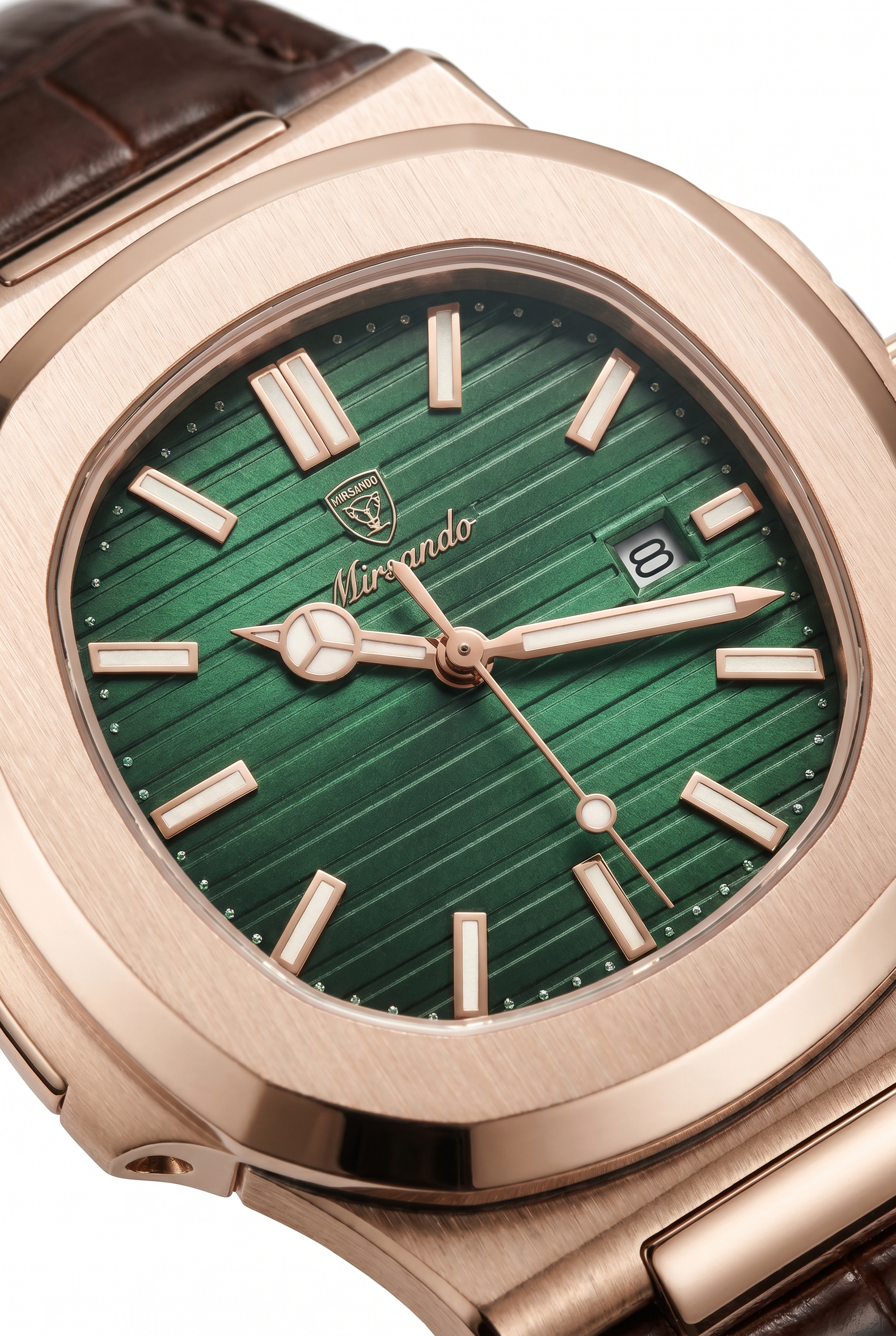 Lisbon Leather Watch Green
