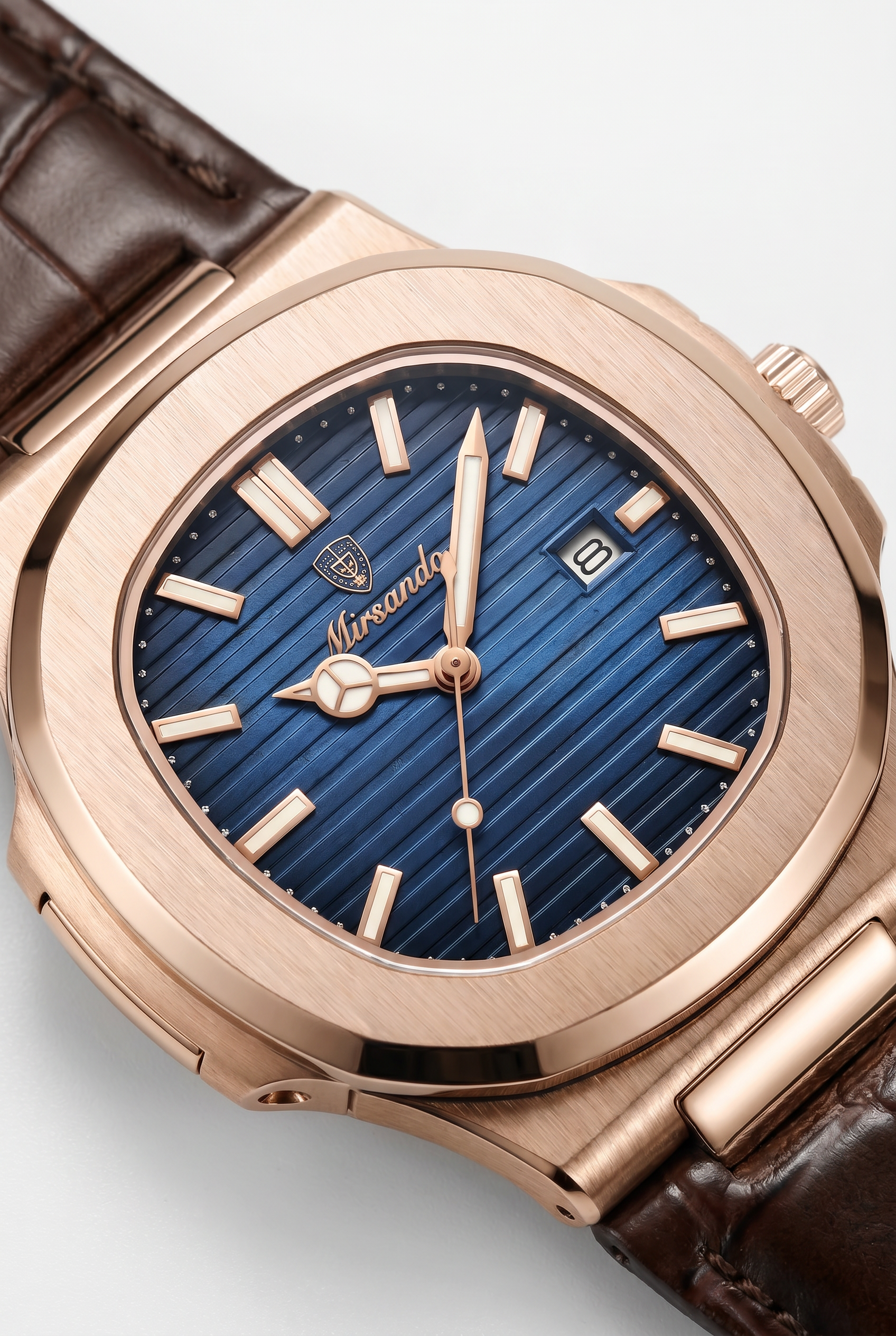 Lisbon Leather Watch Blue