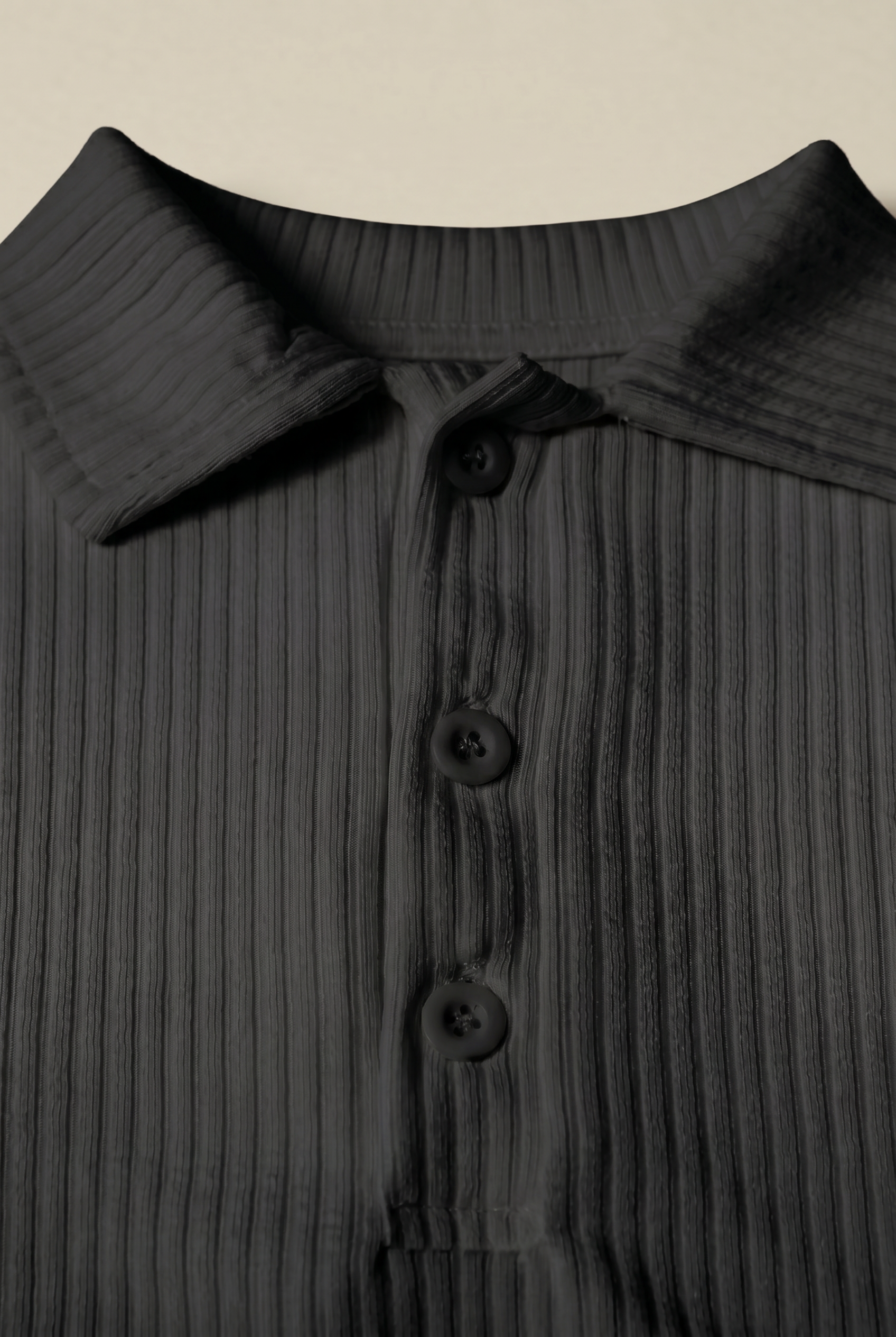 Marcello™ Ribbed Polo Black
