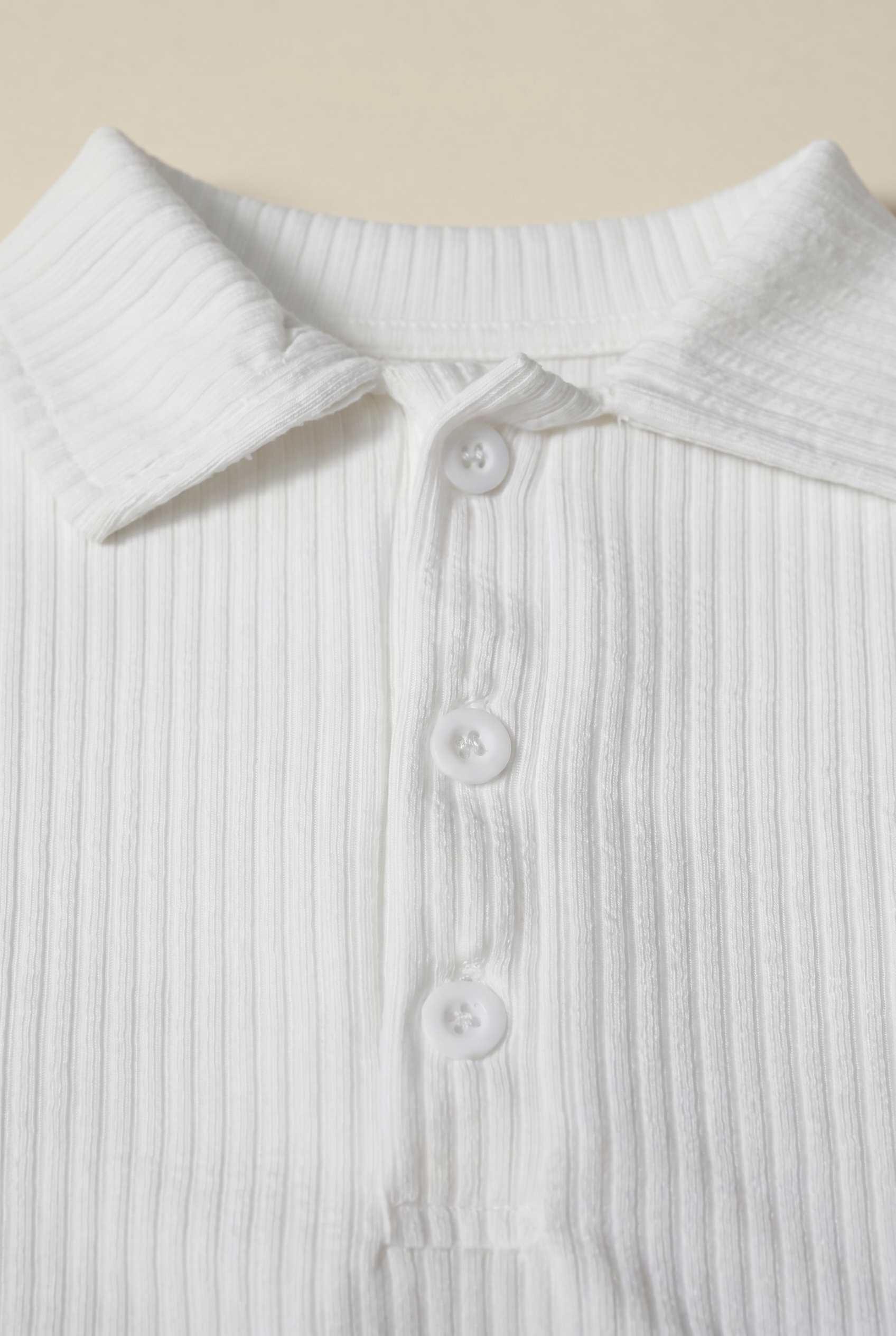 Marcello™ Ribbed Polo White