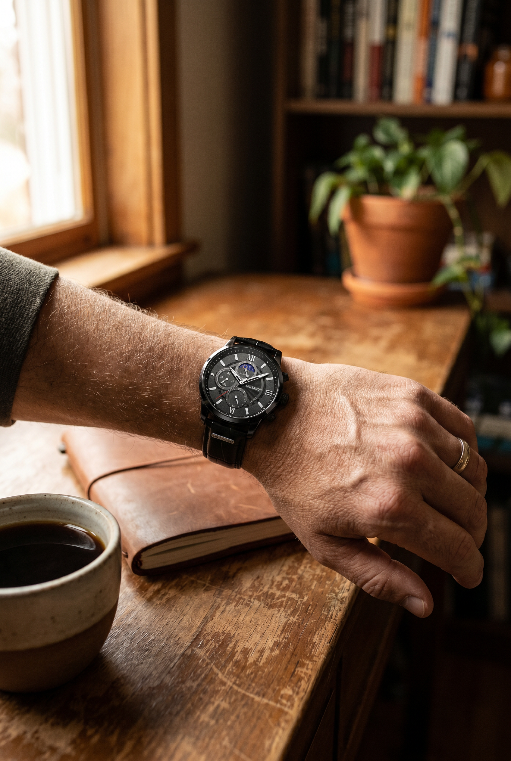Lugano Classic Watch (Waterproof) Full Black
