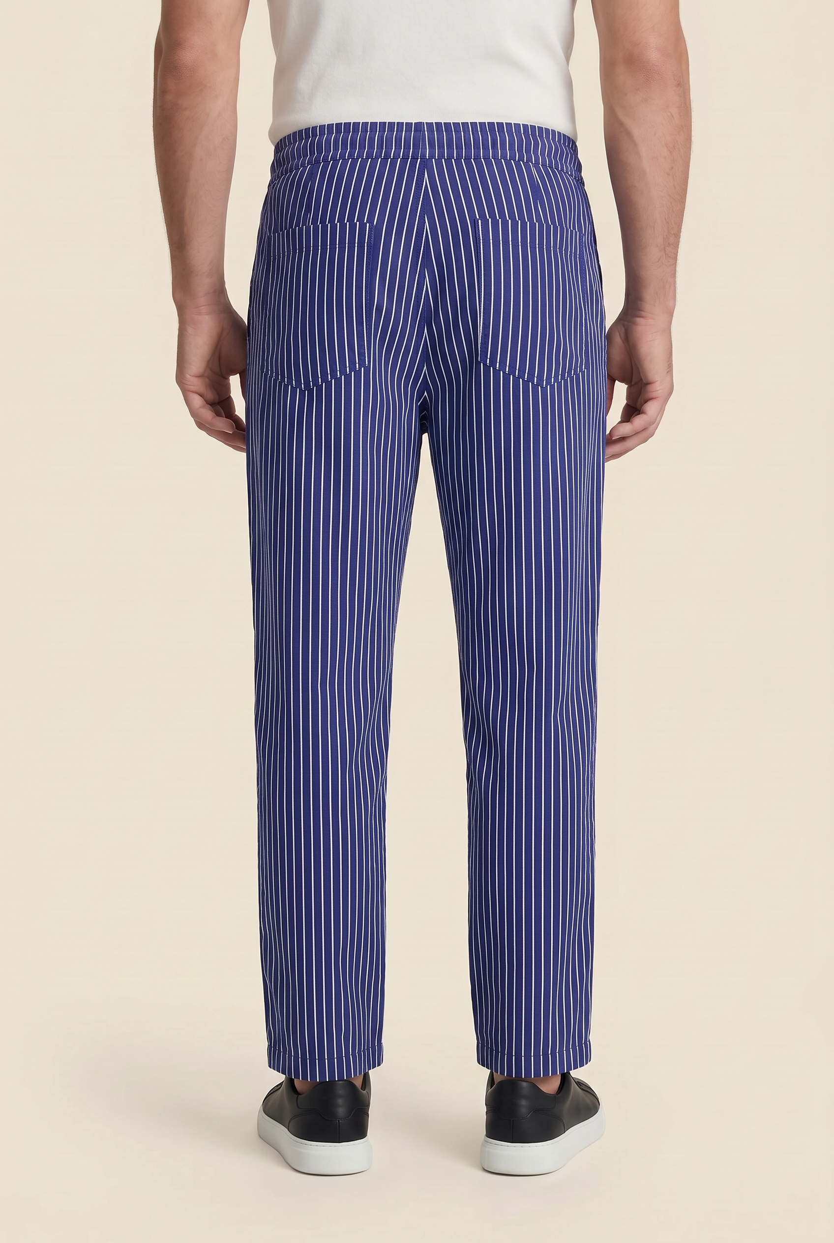 Raffaele™ Pinstripe Linen Pants Blue