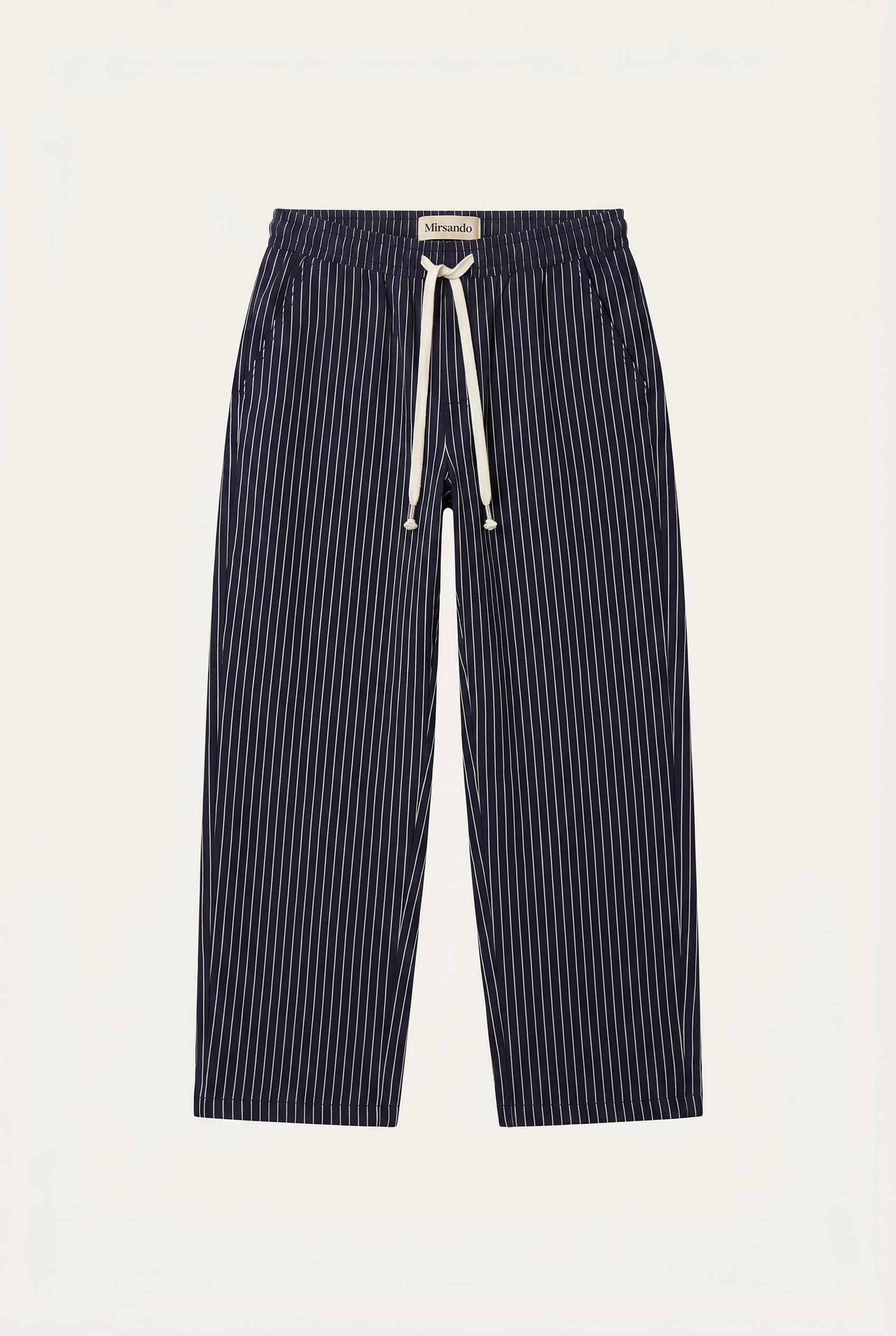 Raffaele™ Pinstripe Linen Pants Black