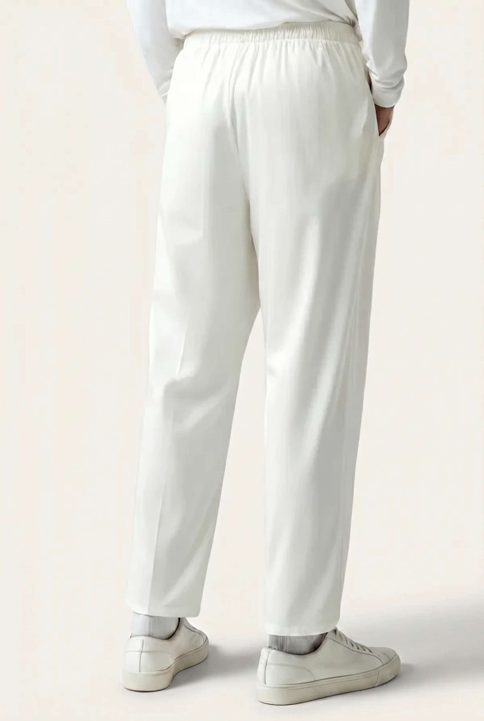 Linen Pantalon White