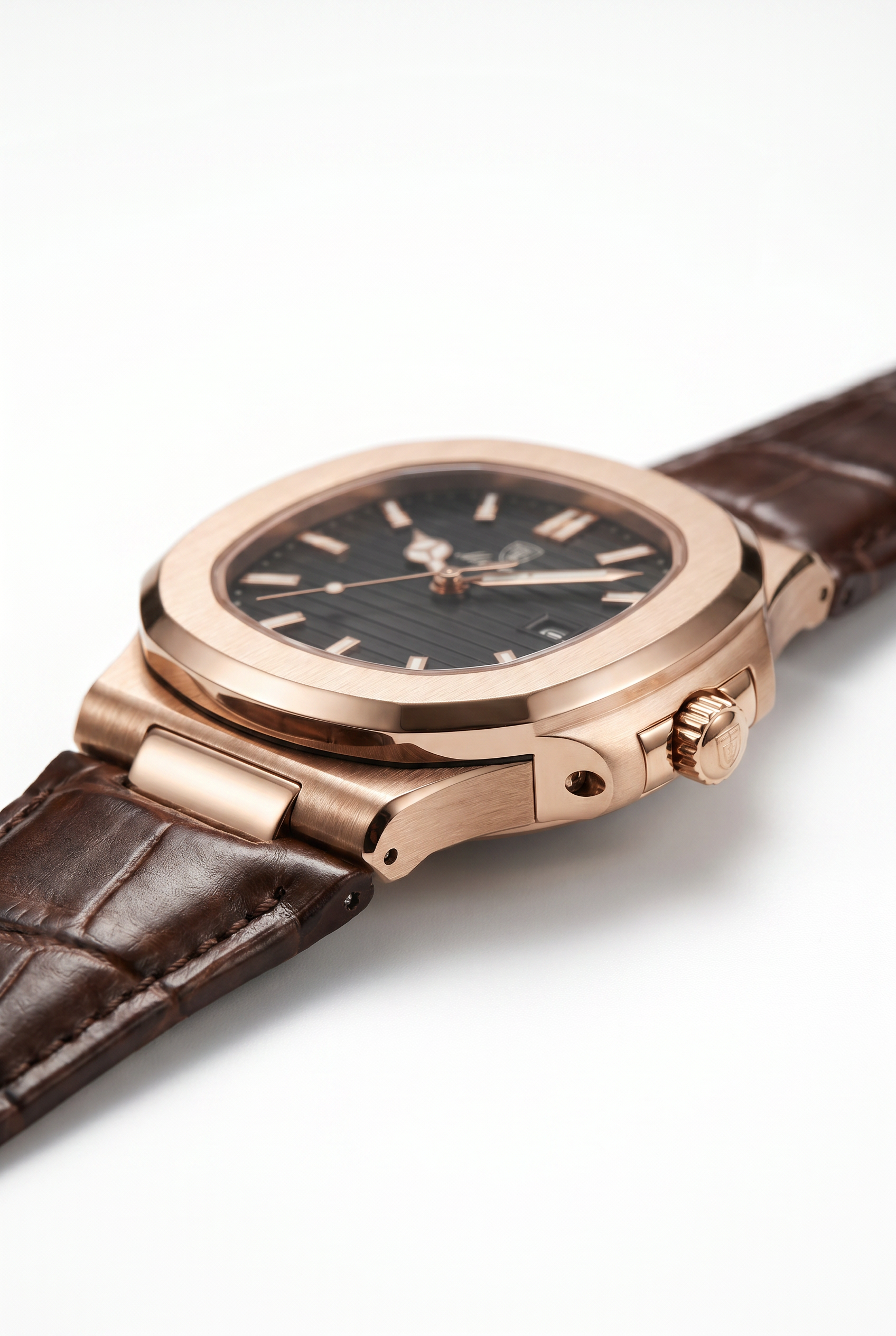 Lisbon Leather Watch Black