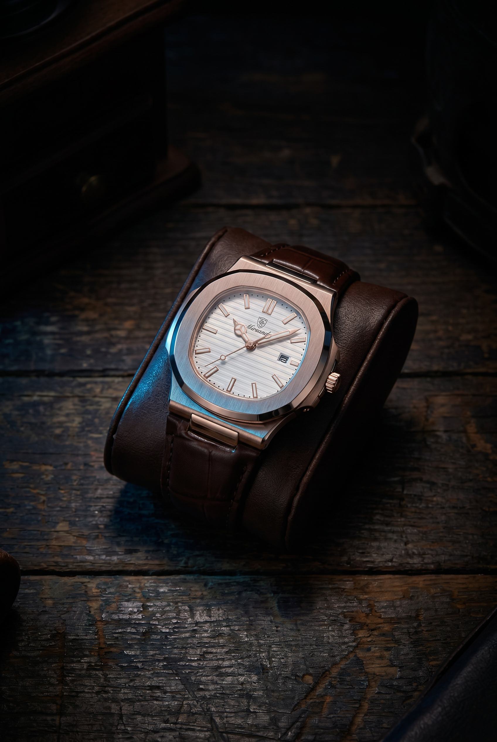 Lisbon Leather Watch White