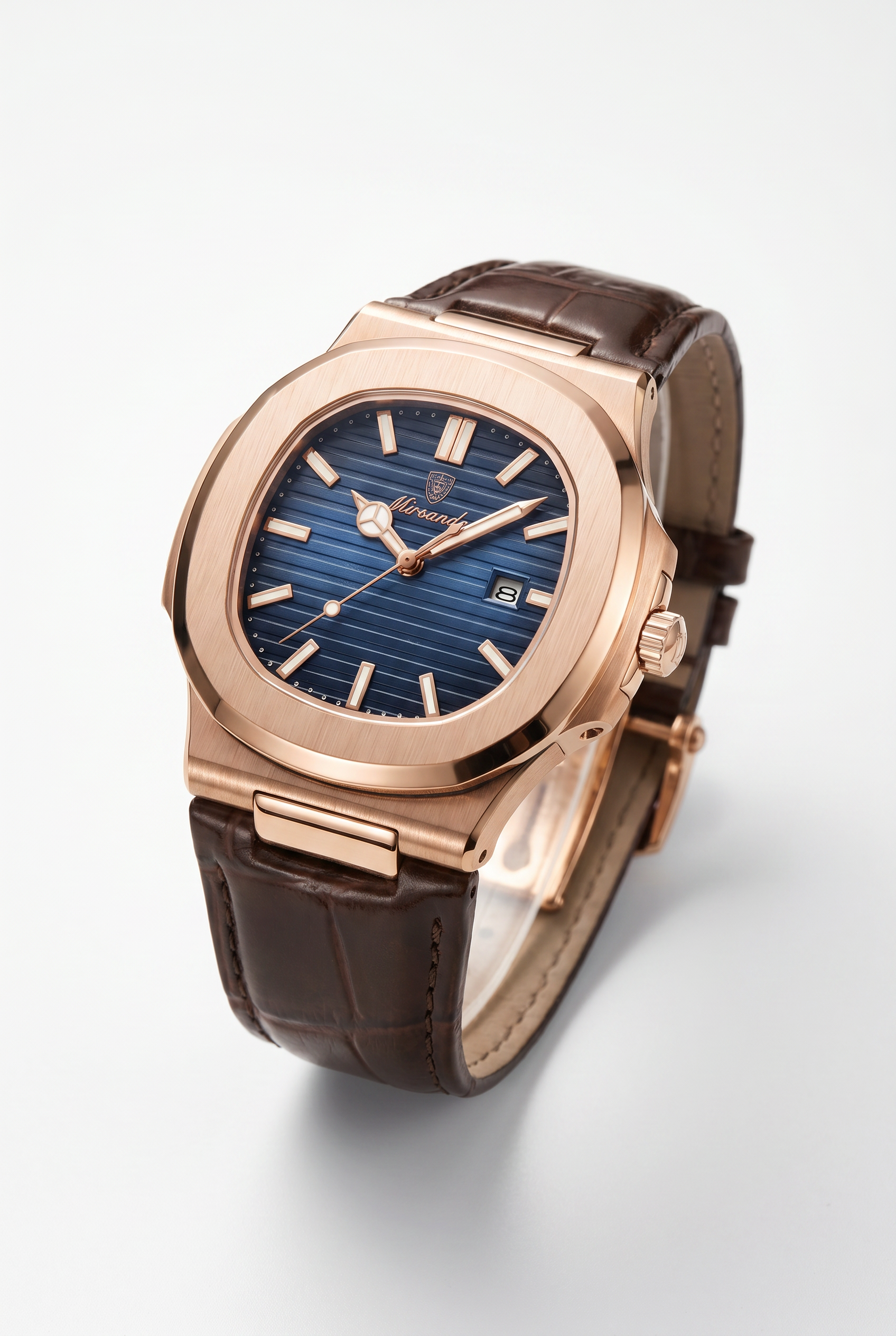 Lisbon Leather Watch Blue