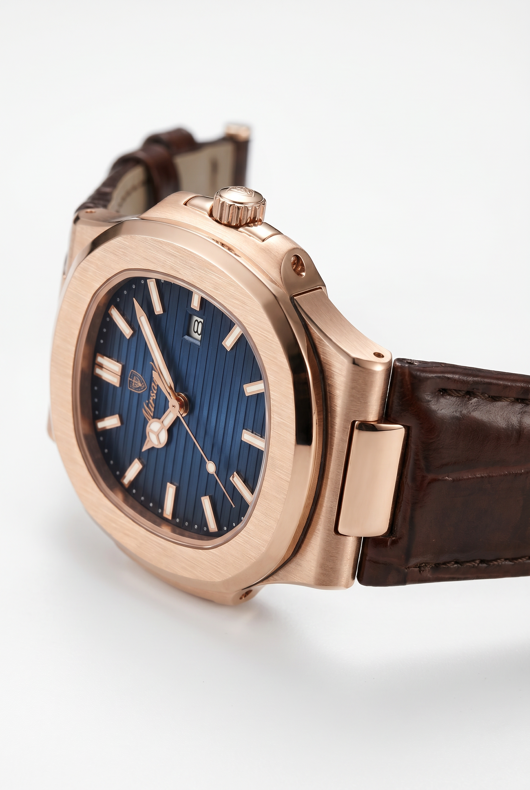 Lisbon Leather Watch Blue