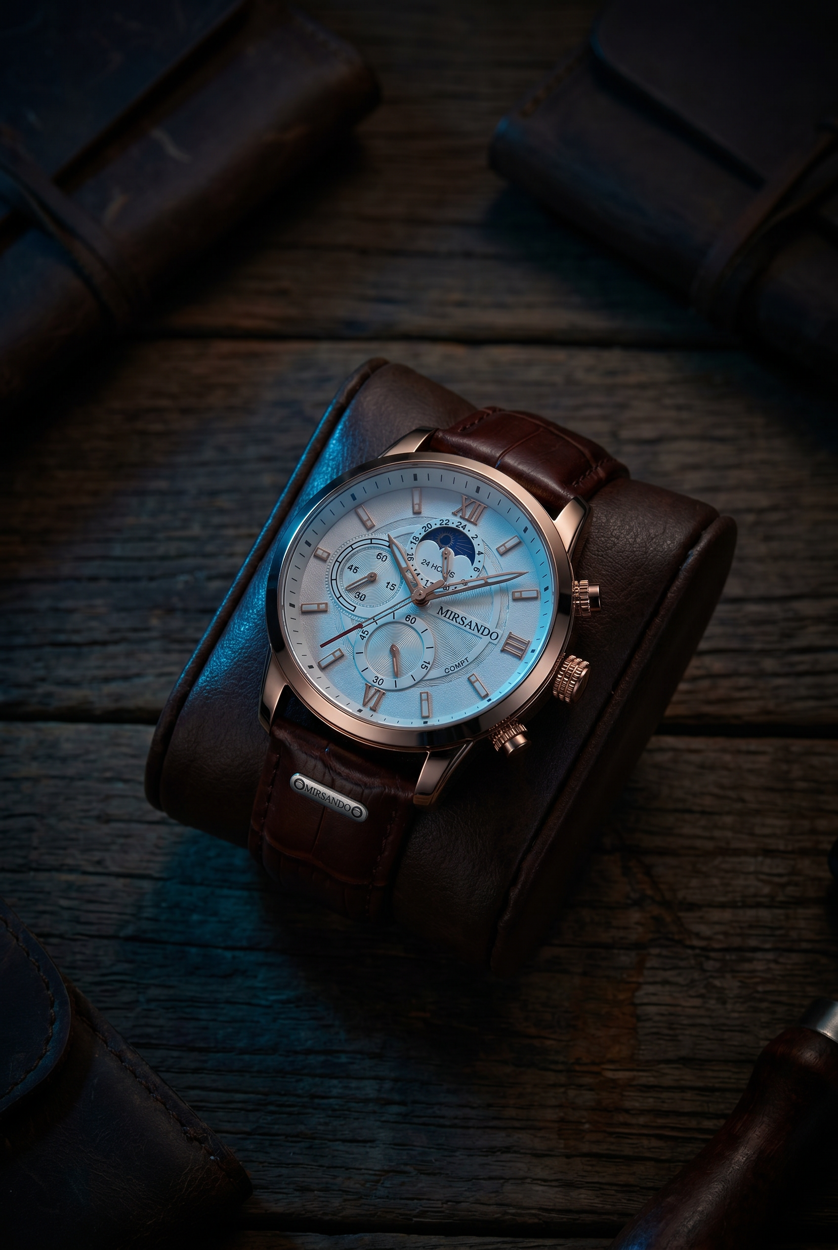 Lugano Classic Watch (Waterproof) Brown/White