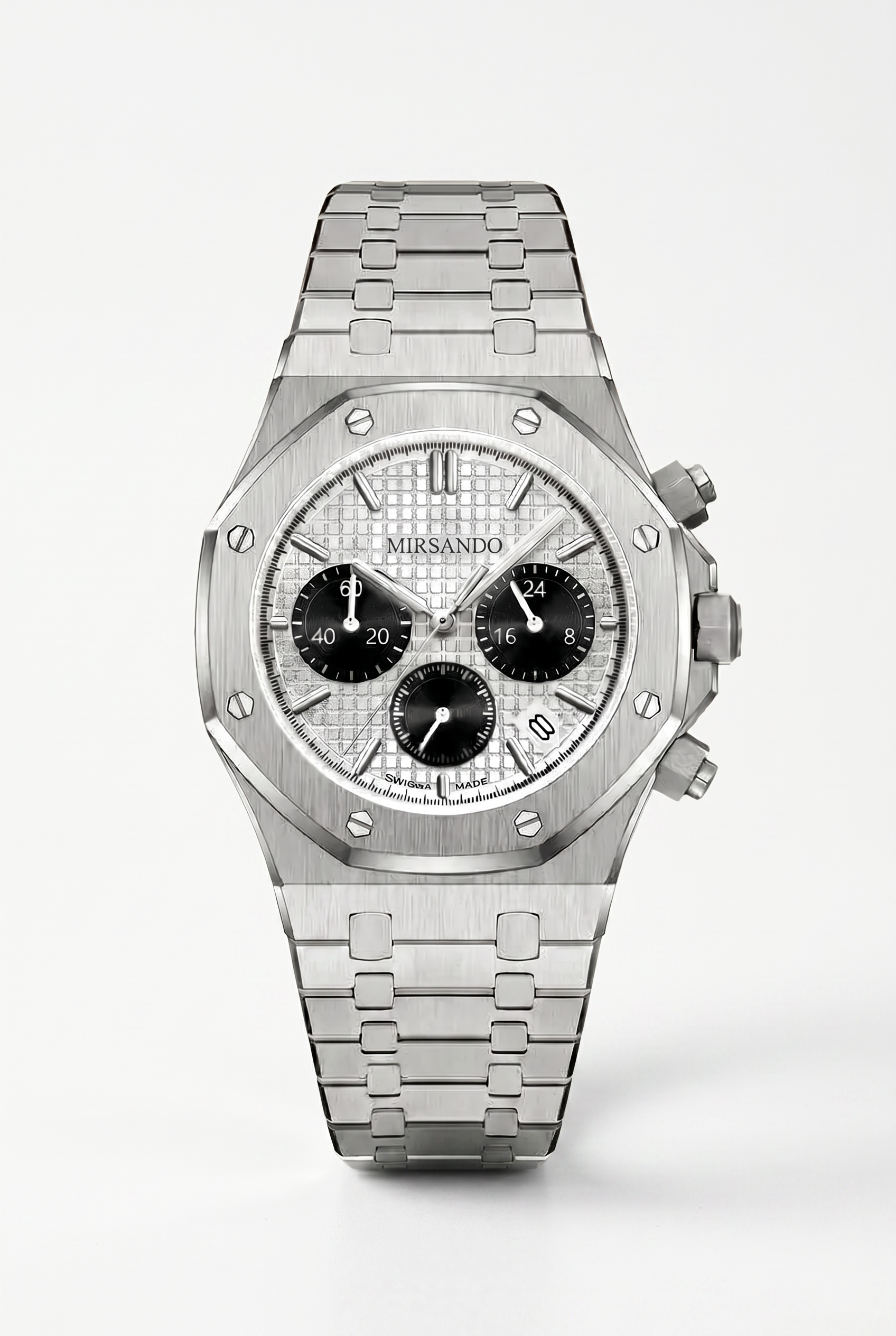 Athens Chronograph Watch Silver