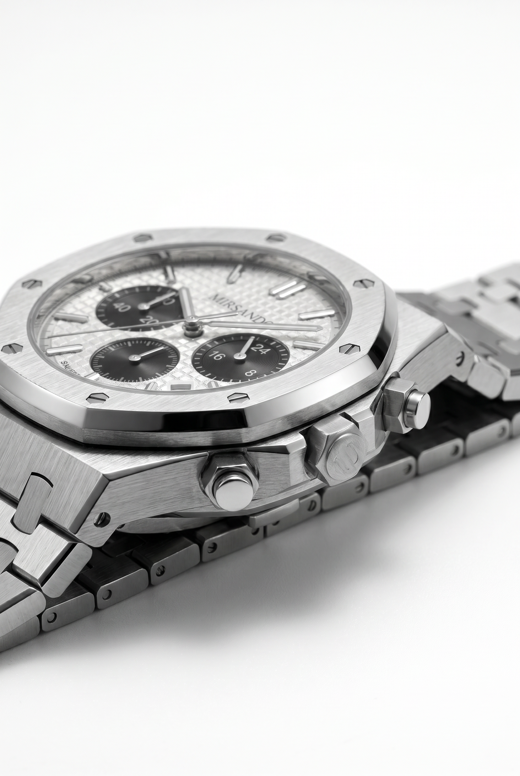 Athens Chronograph Watch Silver