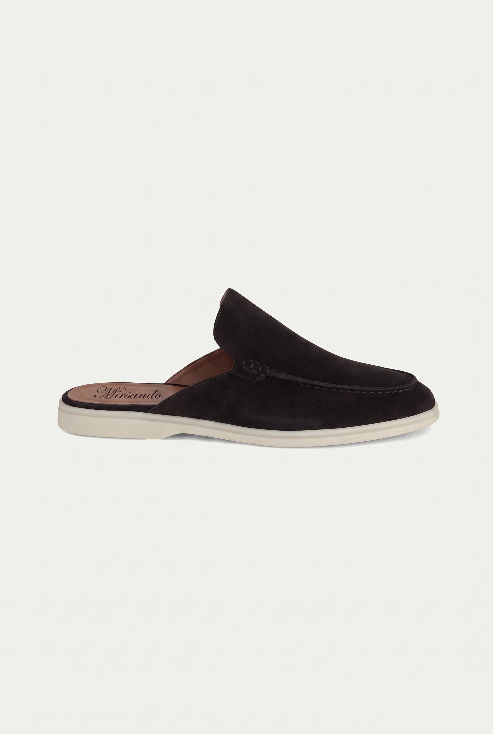 Yacht Loafer Suede Mule Black