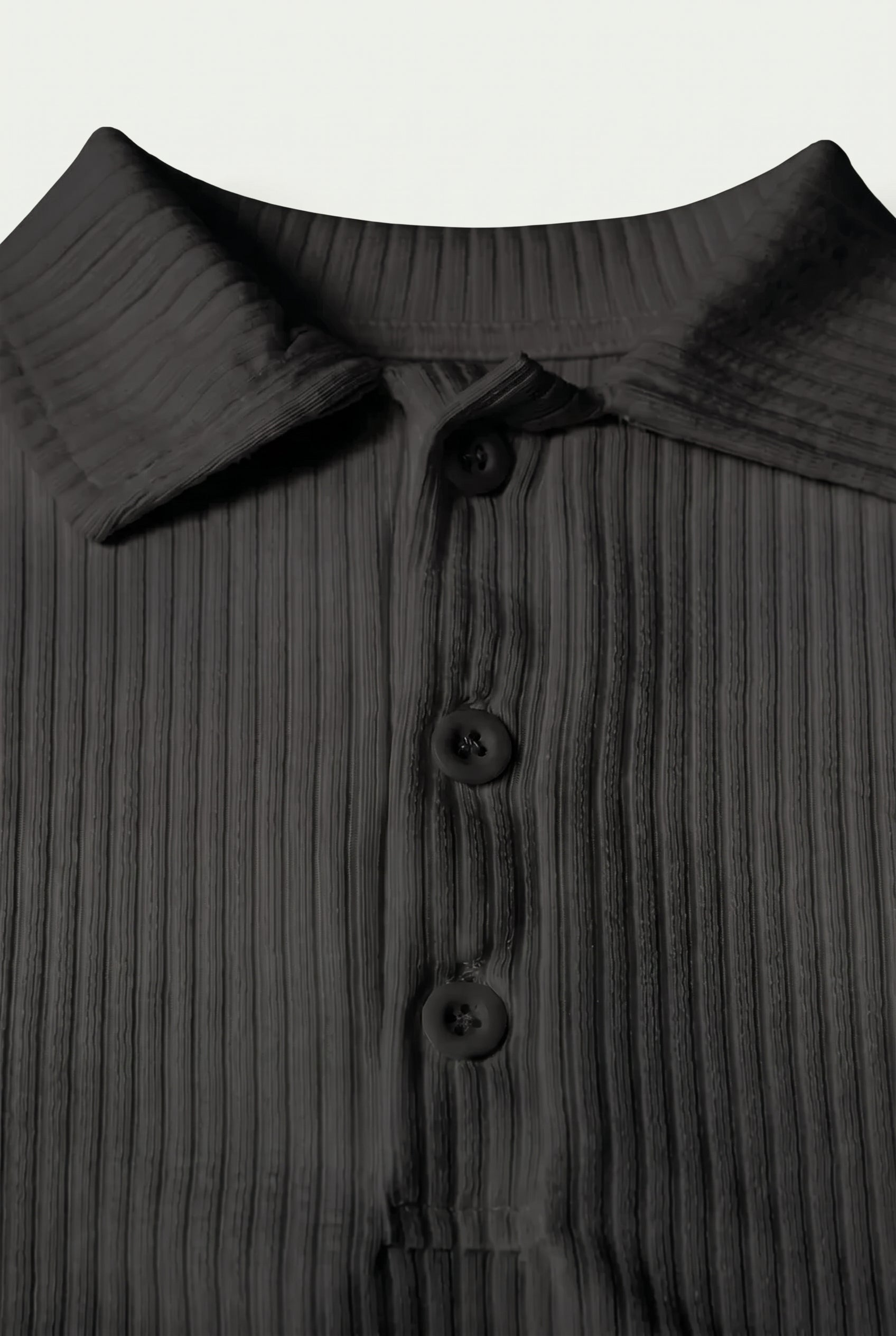 Marcello™ Ribbed Polo Black