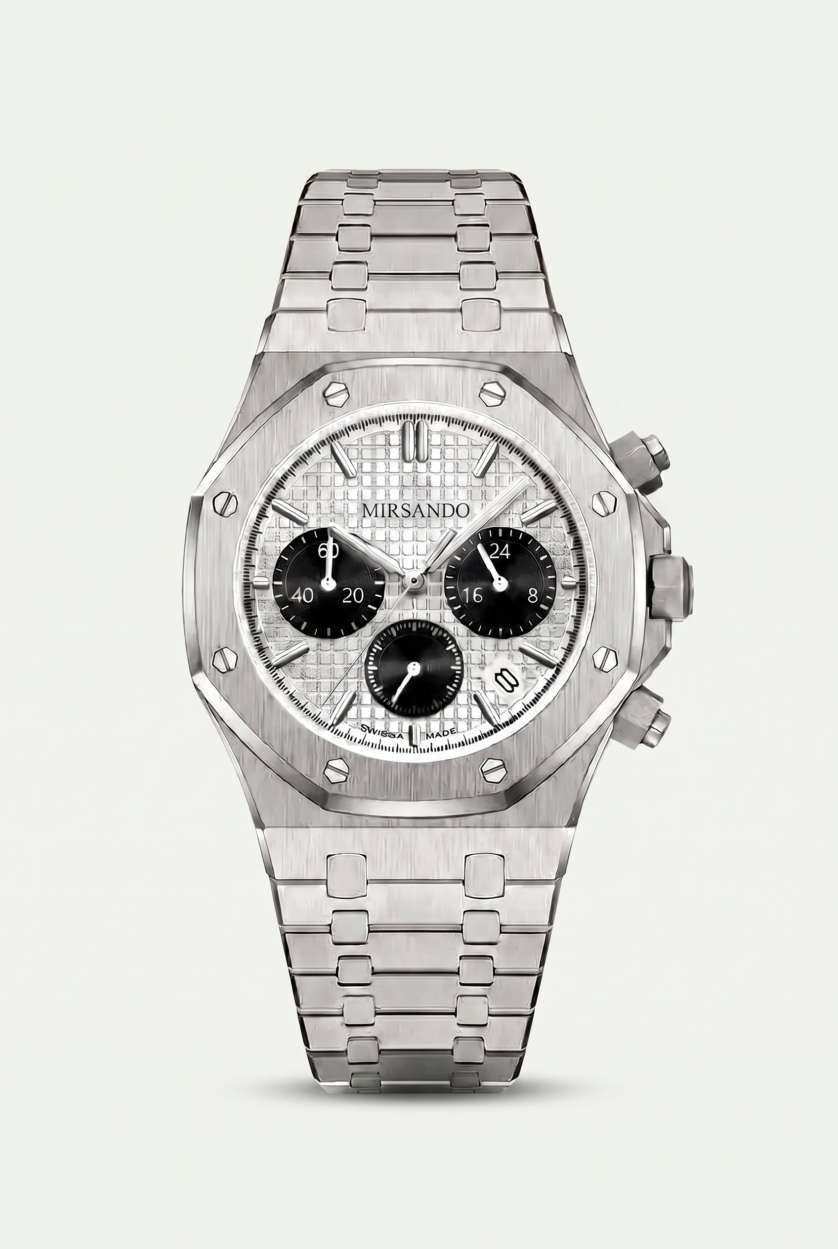 Athens Chronograph Watch Silver