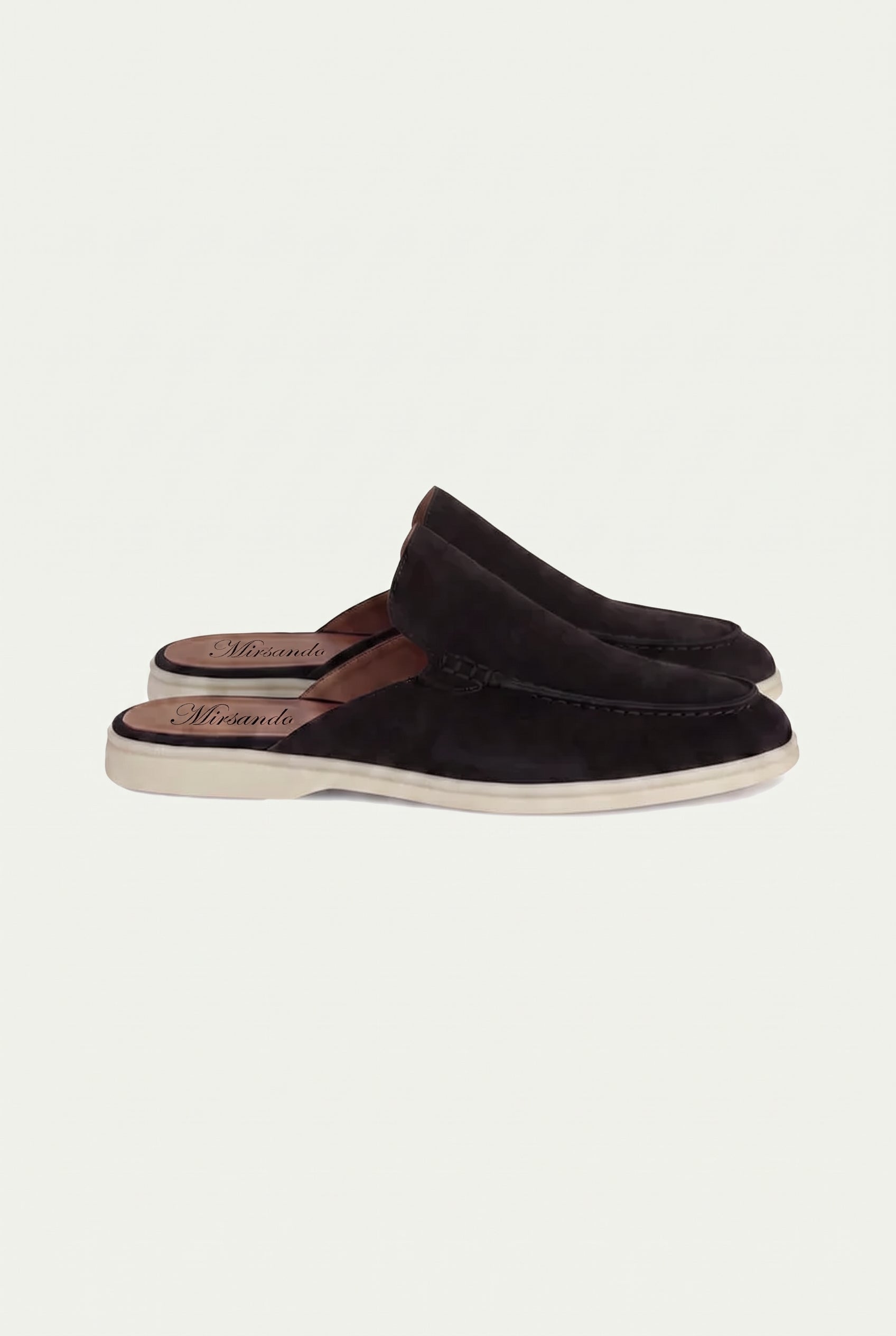 Yacht Loafer Suede Mule Black