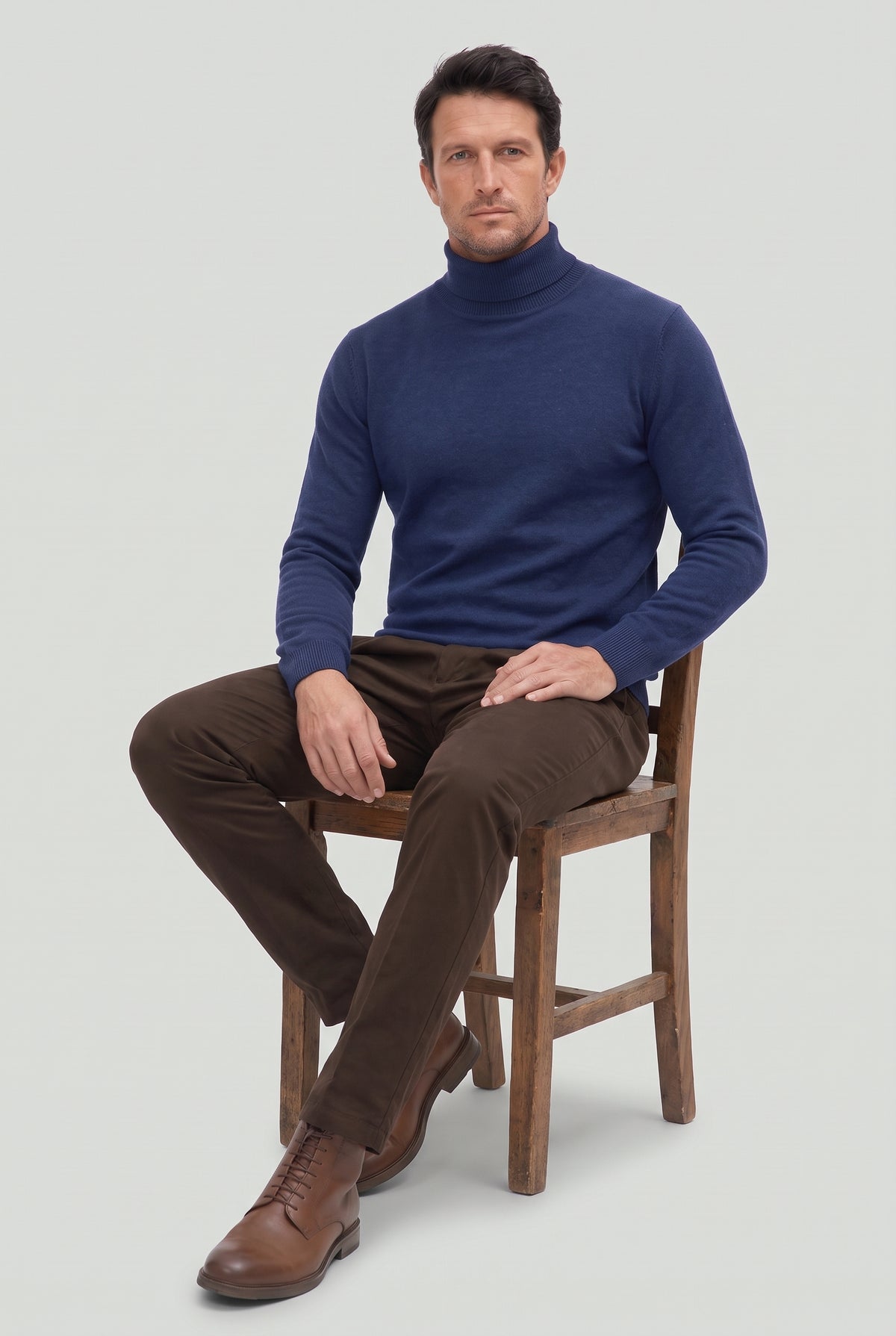 Mirsino Mongolian Cashmere Sweater Navy