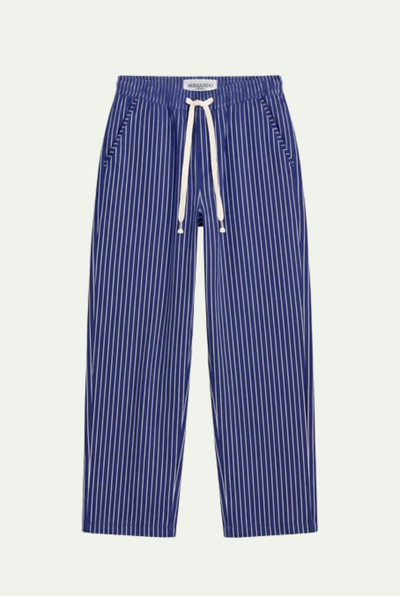 Raffaele™ Pinstripe Linen Pants Blue