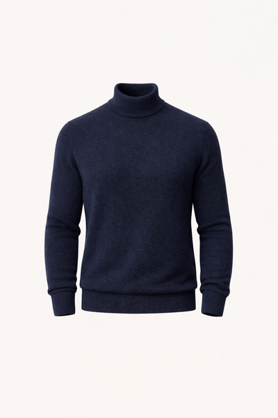 Cashmere Turtleneck Sweater Navy