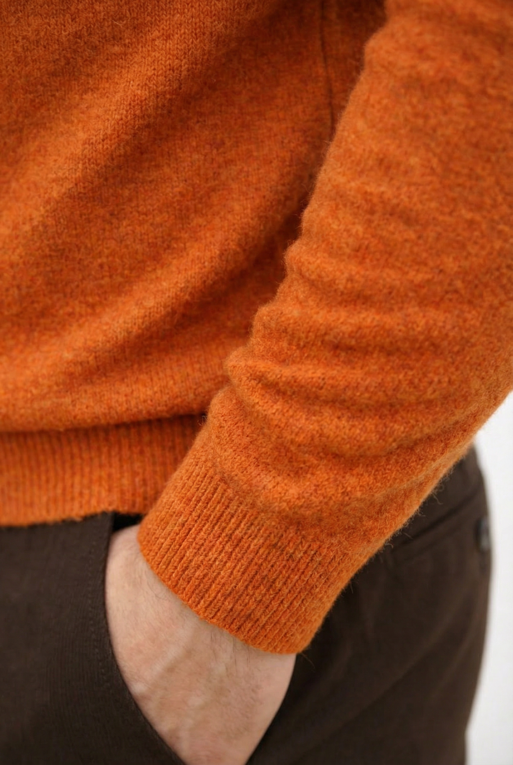 Cashmere Turtleneck Sweater Orange