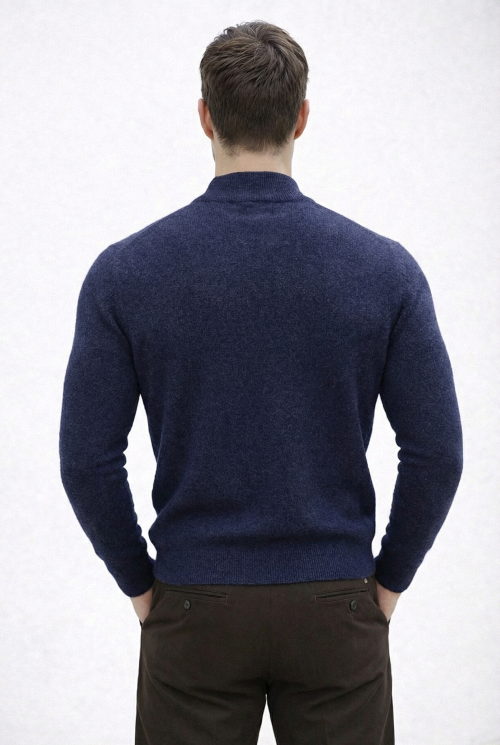 Cashmere Turtleneck Sweater Navy