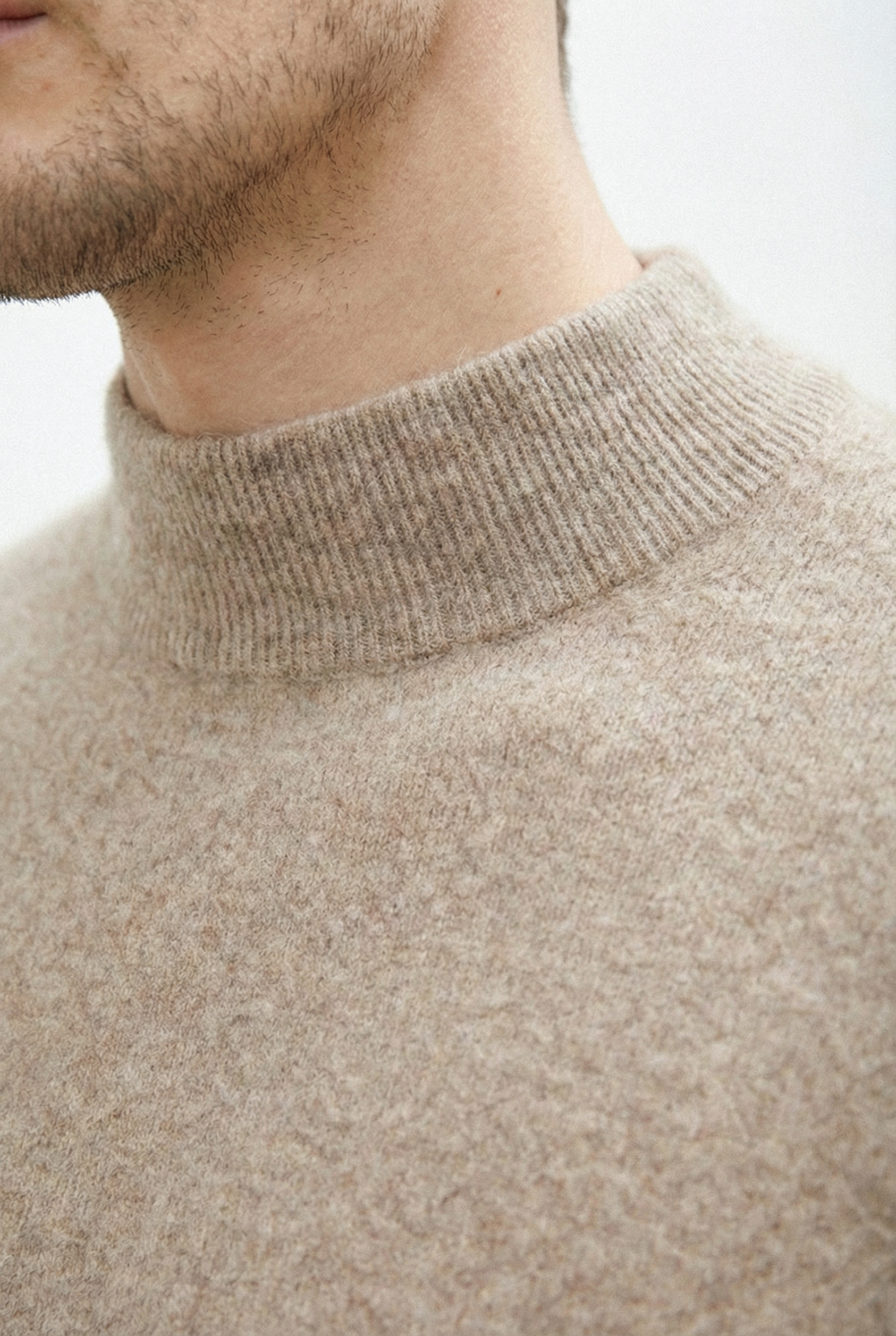 Cashmere Turtleneck Sweater Camel