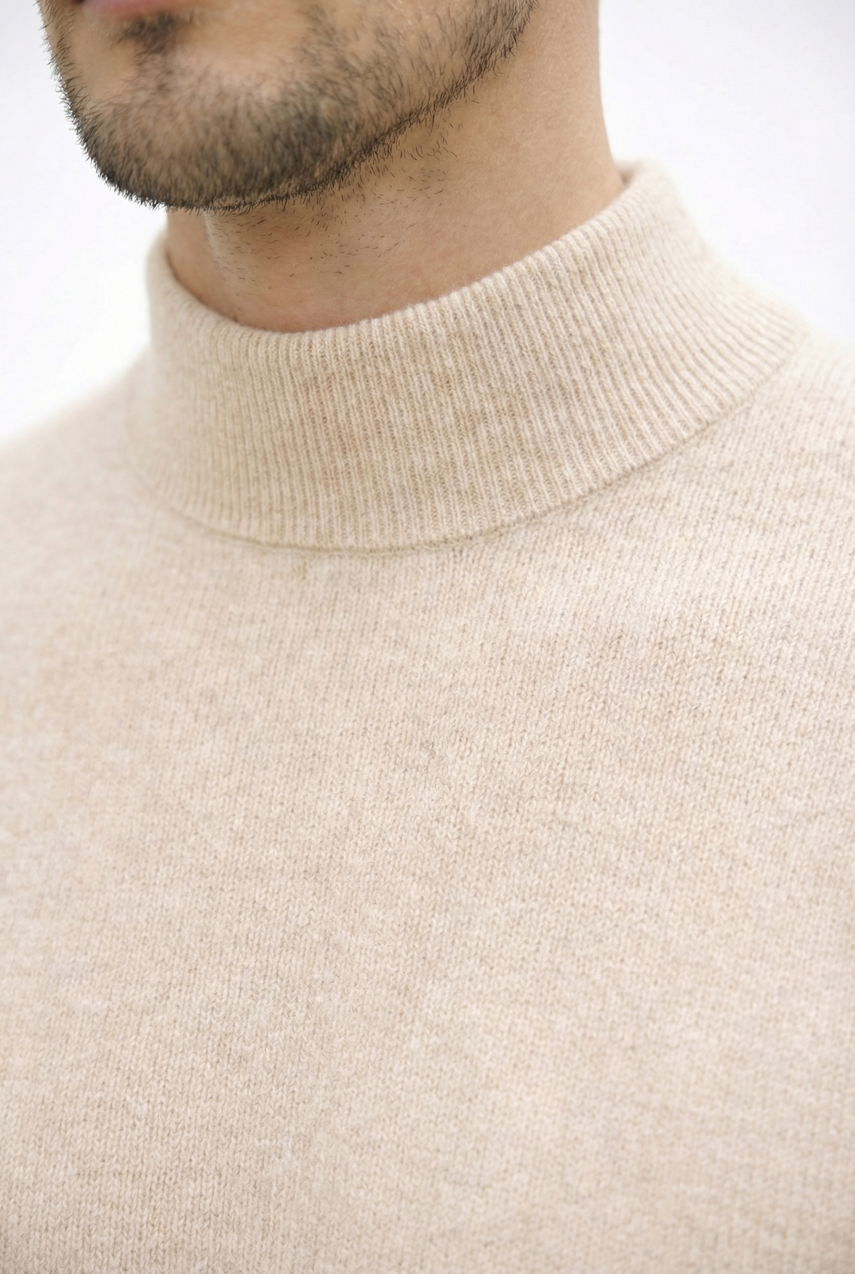 Cashmere Turtleneck Sweater Sand
