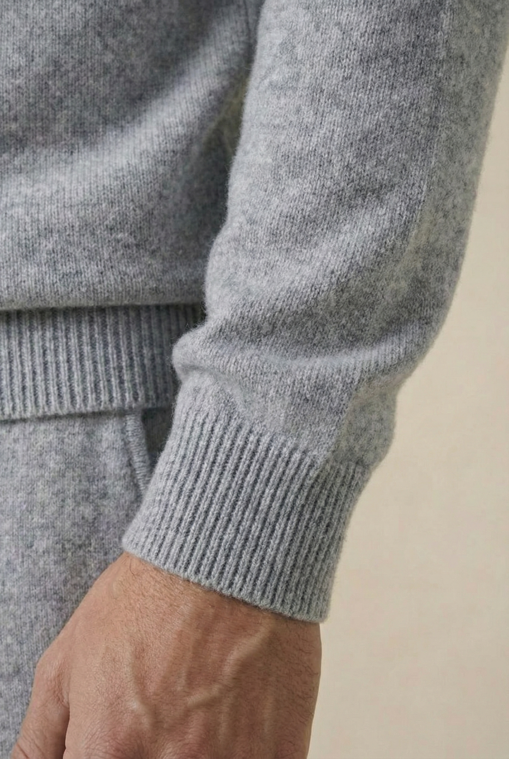 Pure Cashmere Leisure Set – Arctic Grey