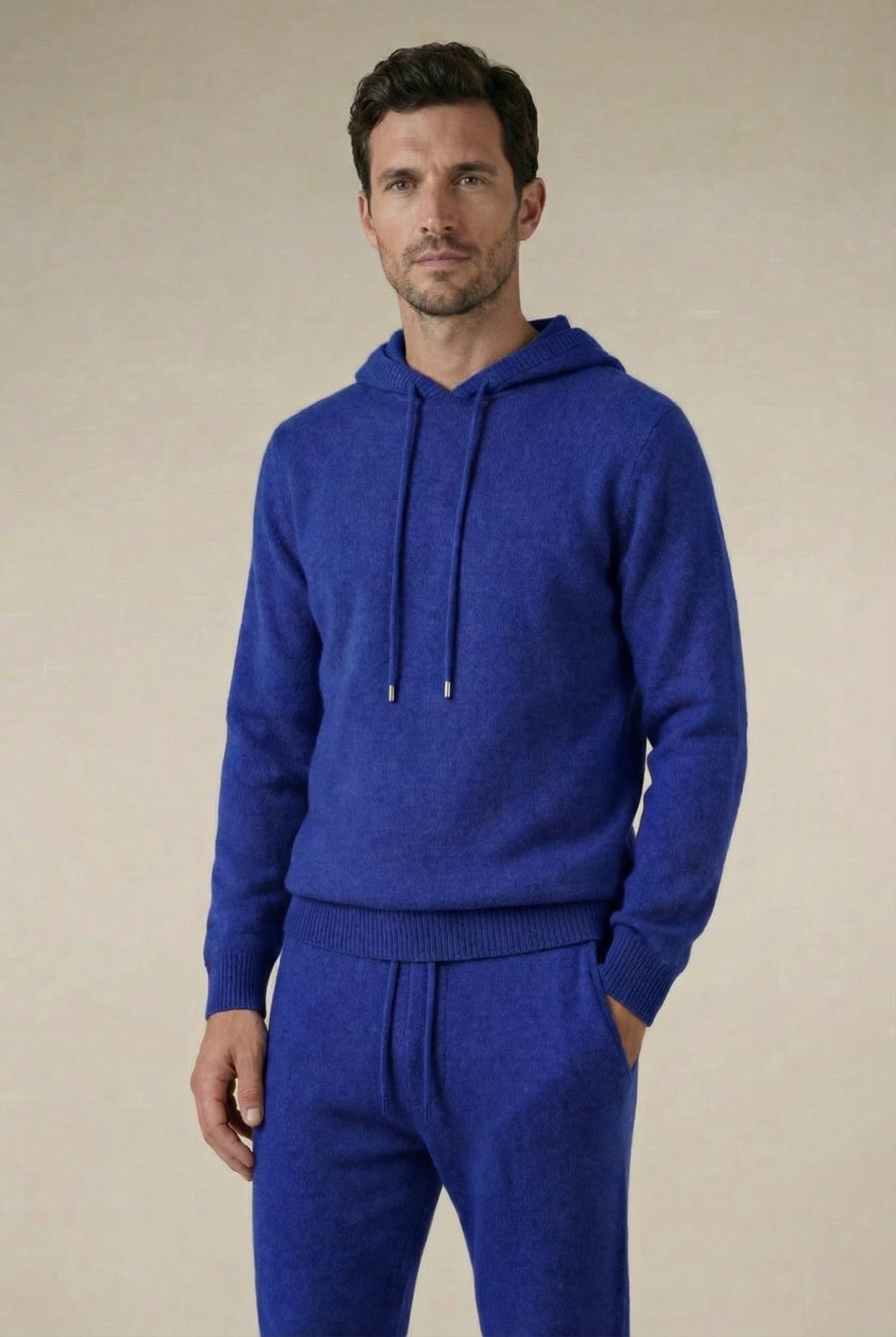 Pure Cashmere Leisure Set – Cobalt Blue