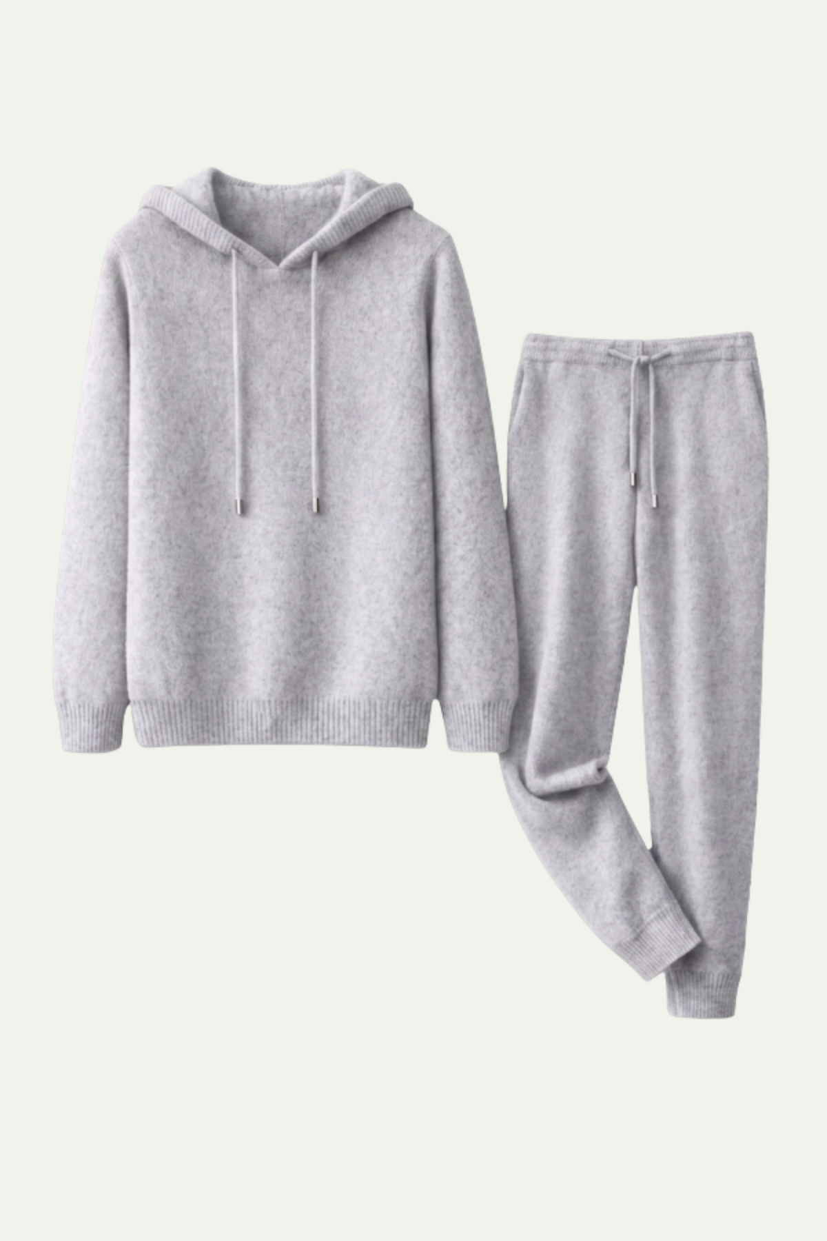 Pure Cashmere Leisure Set – Arctic Grey