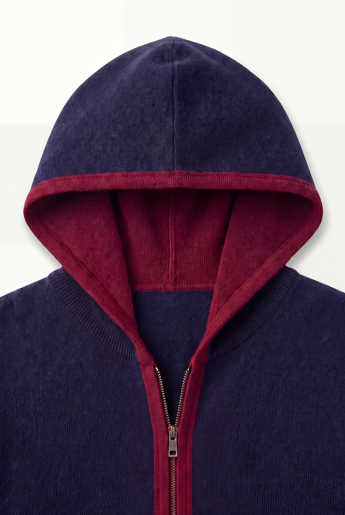 Cashmere Hooded Cardigan Navy