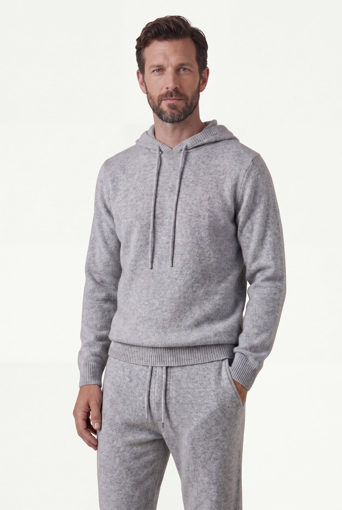 Pure Cashmere Leisure Set – Arctic Grey
