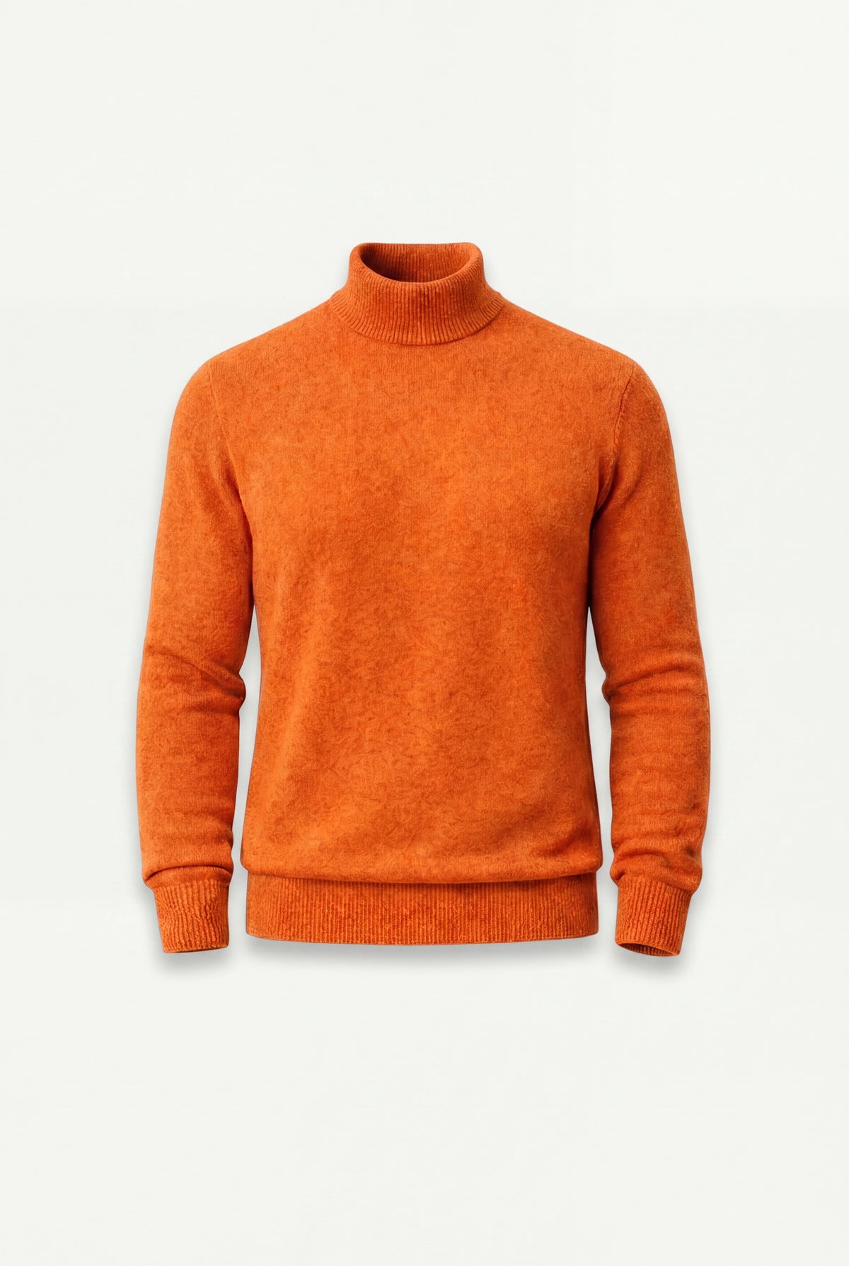 Cashmere Turtleneck Sweater Orange