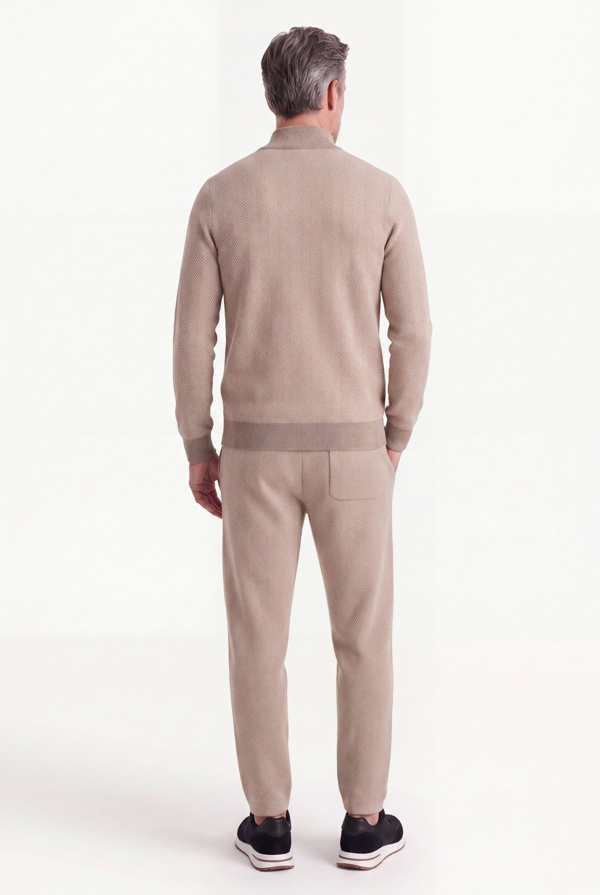 Mirsino Zip Set Camel Pure Cashmere