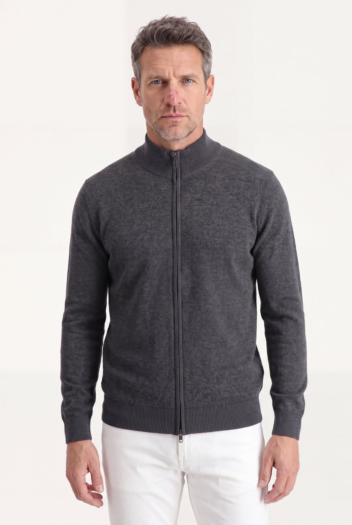 Mirsino Zip Knit Dark Grey