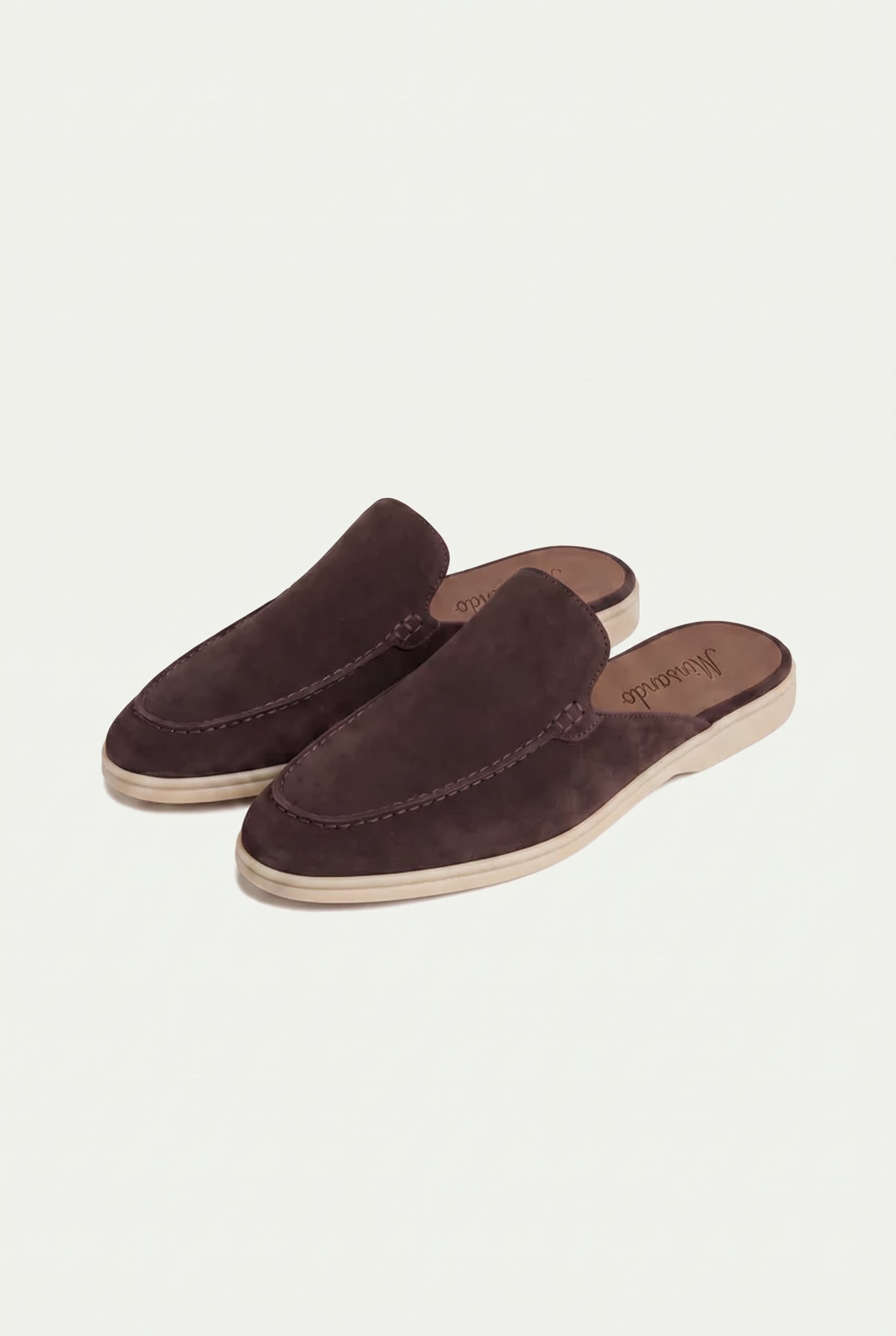 Yacht Loafer Suede Mule Brown
