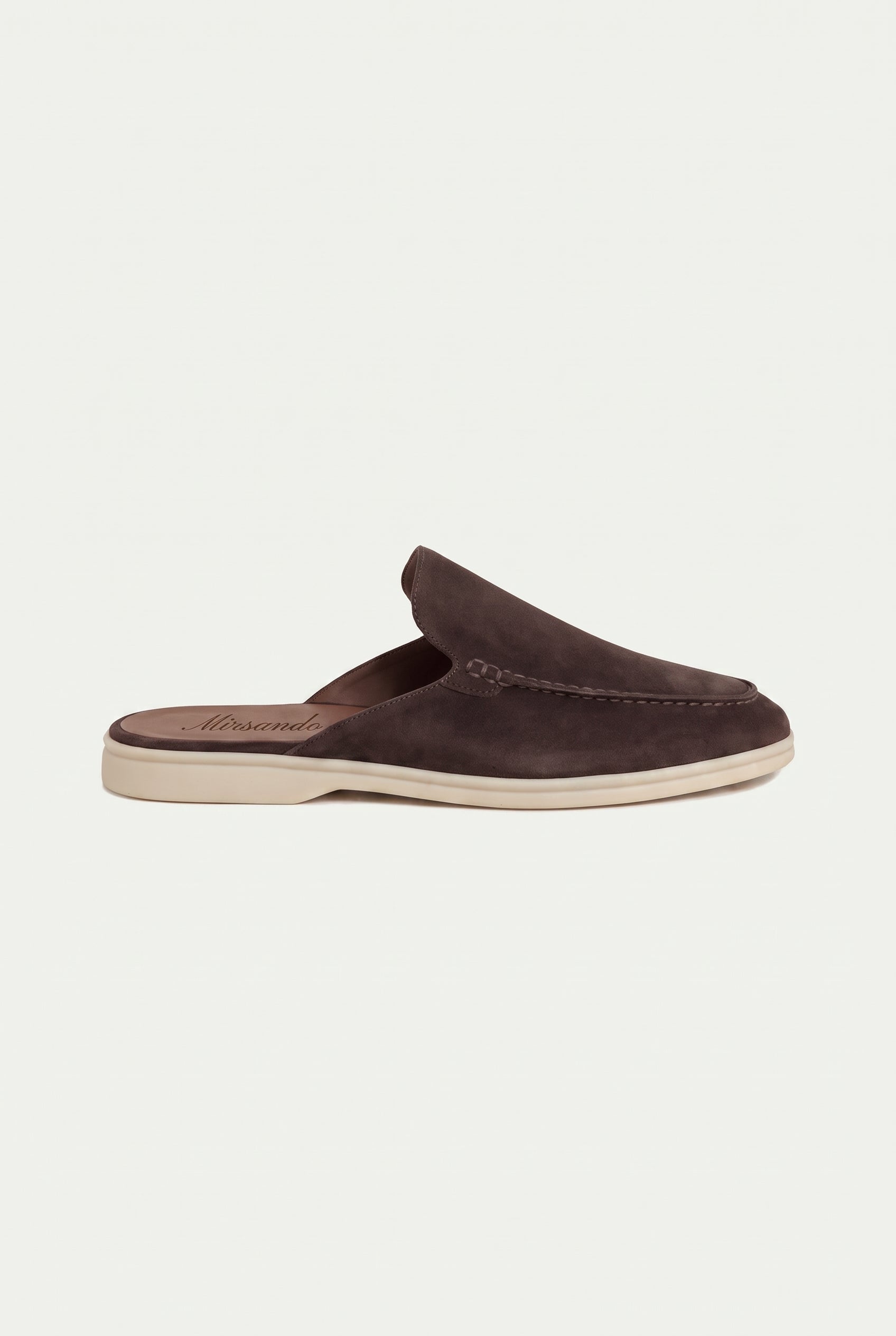Yacht Loafer Suede Mule Brown