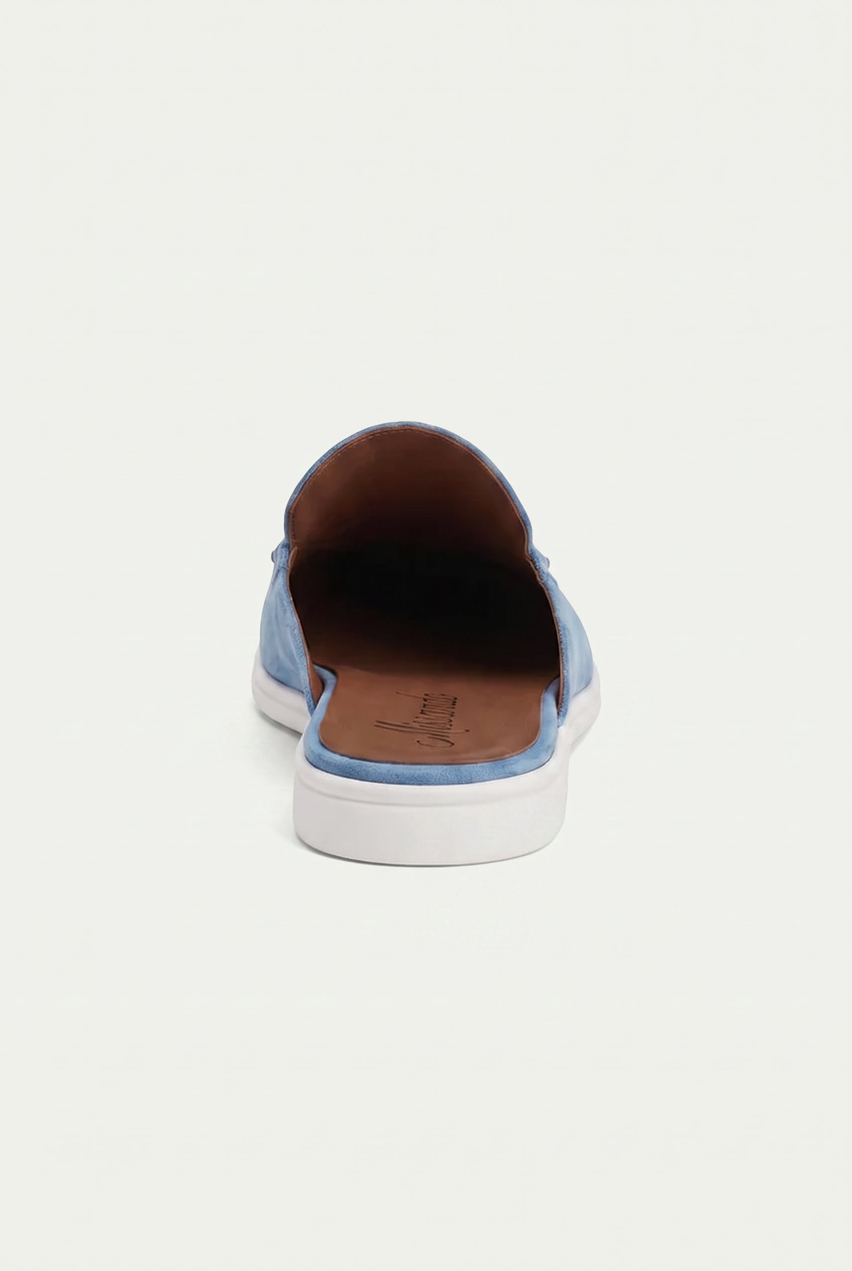Yacht Loafer Suede Mule Light Blue