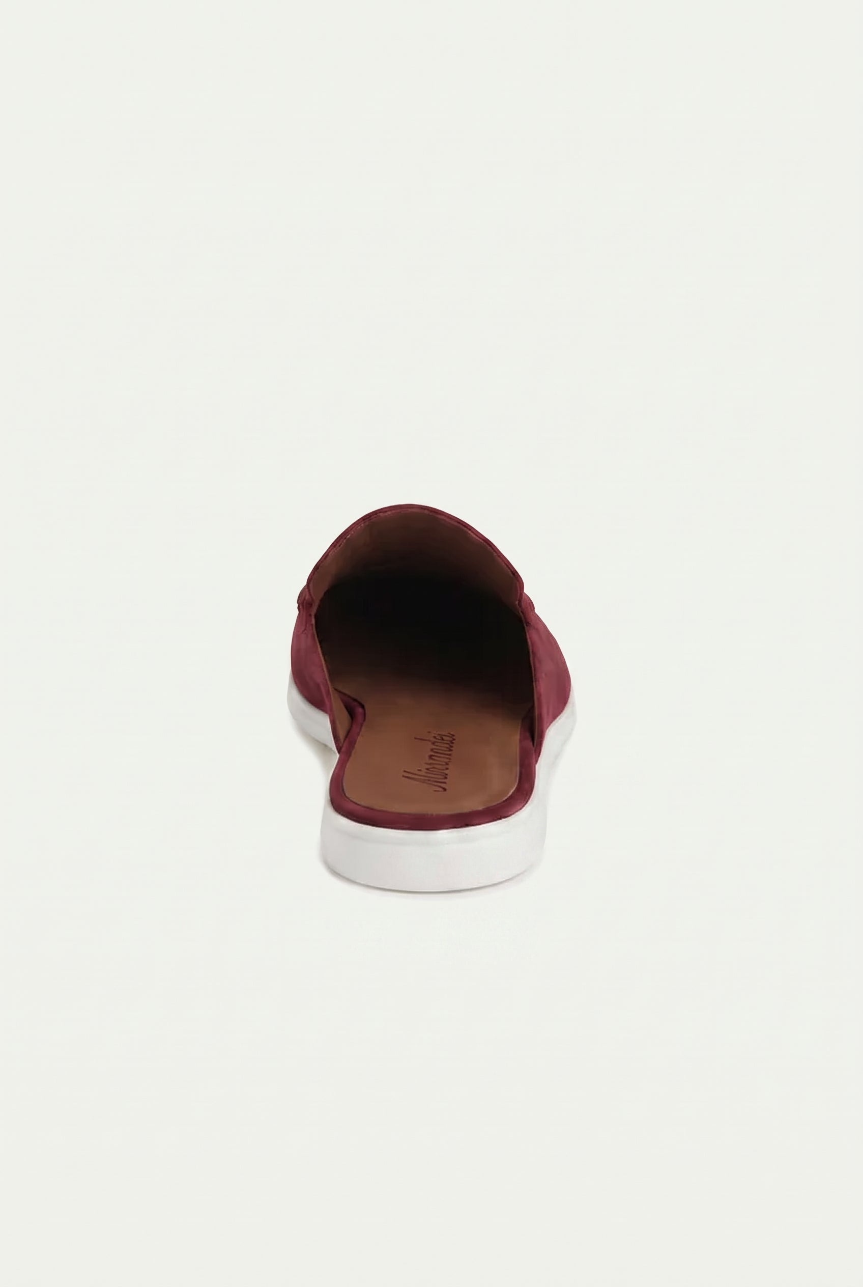 Yacht Loafer Suede Mule Light Burgundy