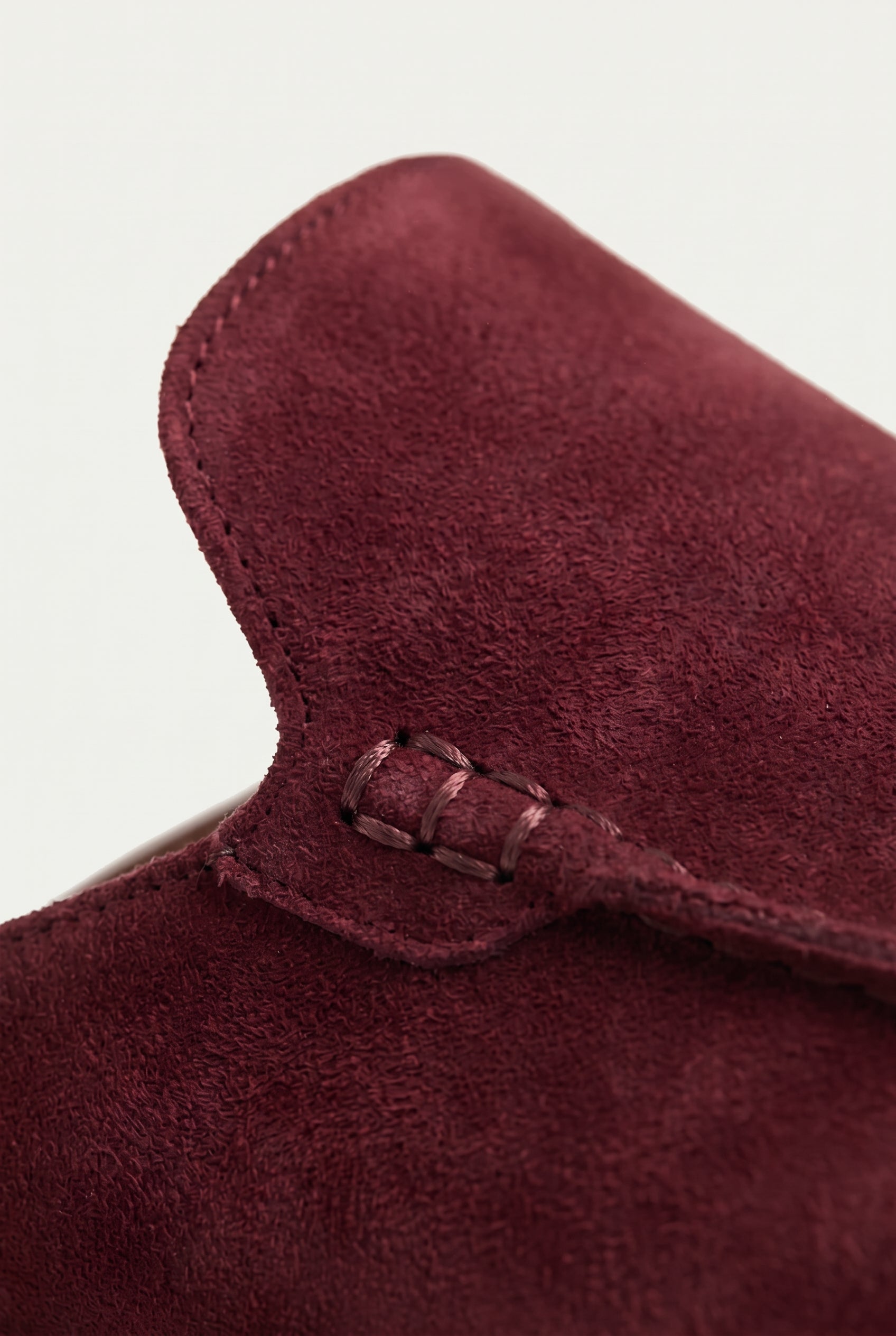 Yacht Loafer Suede Mule Light Burgundy
