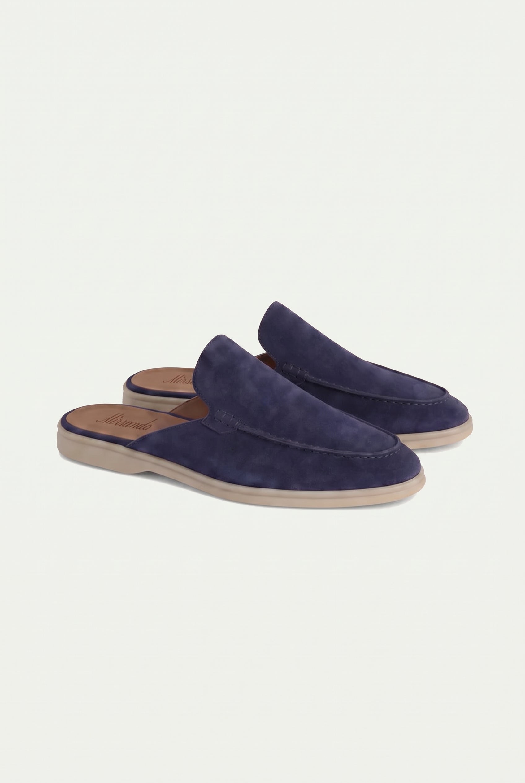 Yacht Loafer Suede Mule Navy