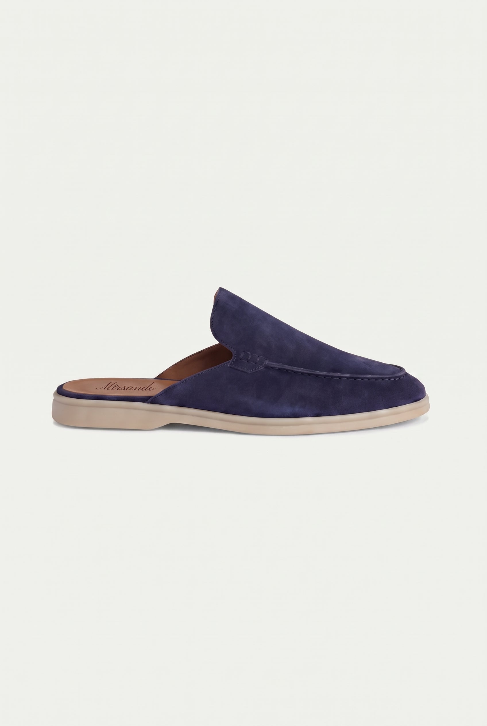 Yacht Loafer Suede Mule Navy