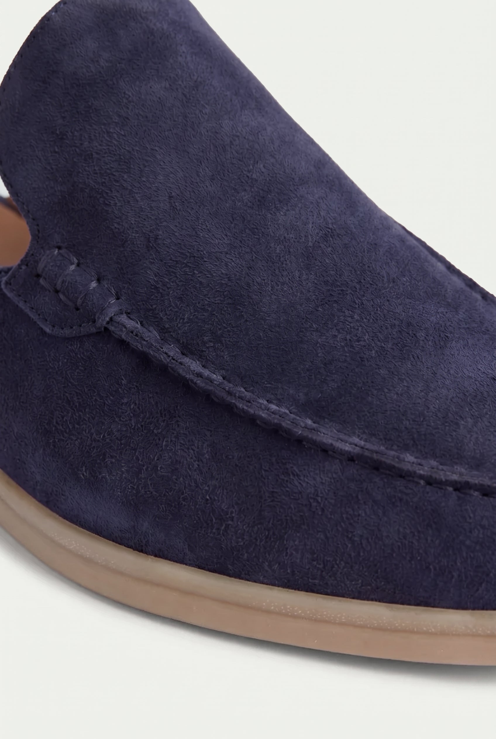Yacht Loafer Suede Mule Navy