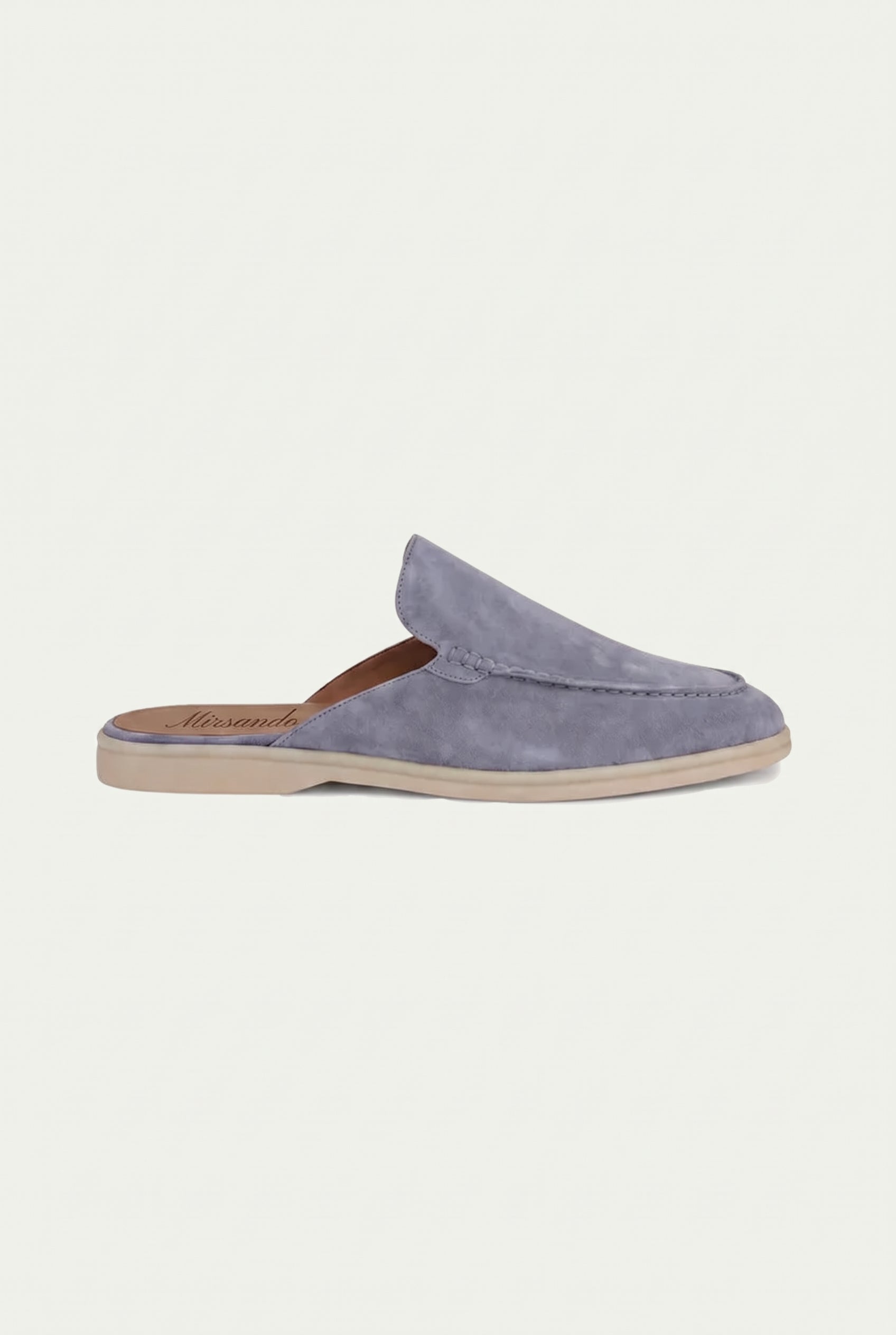 Yacht Loafer Suede Mule Baby Blue