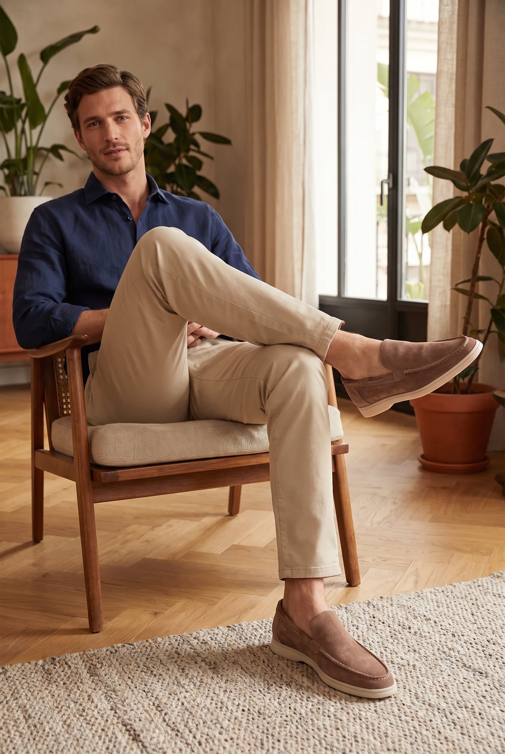Yacht Loafers Exotic Beige