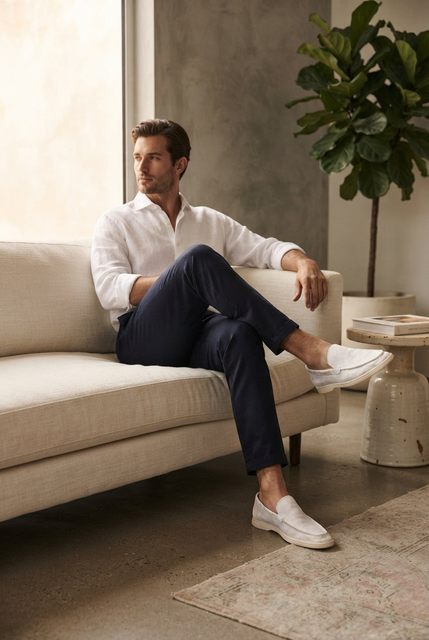 Yacht Loafers White