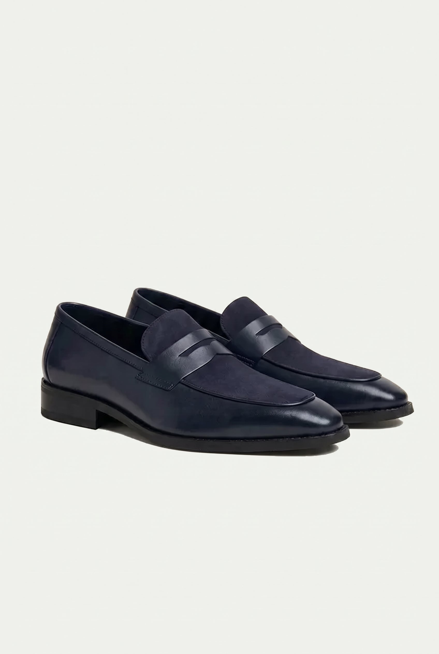 Marconi Leather Loafer Navy
