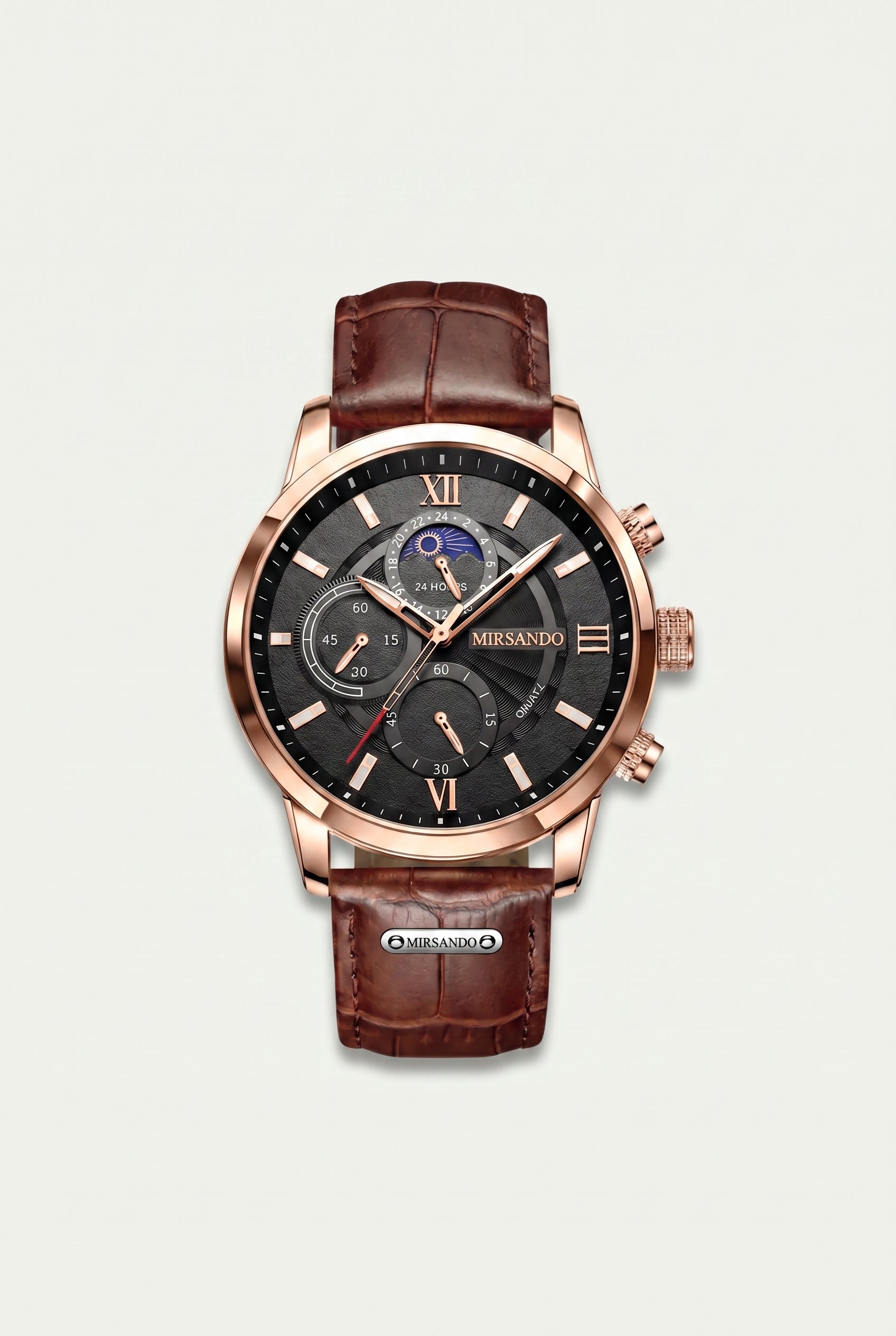Lugano Classic Watch (Waterproof) Brown/Black