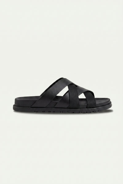 Mirsiani Leather Sandal Black
